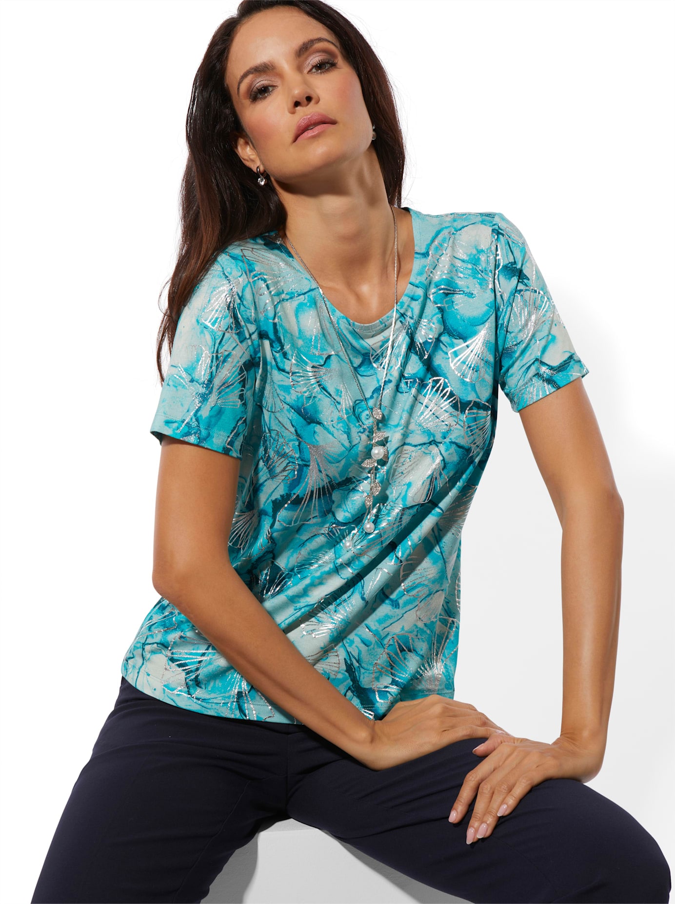 creation L T-shirt imprimé »Druck-Shirt« 1 pièces