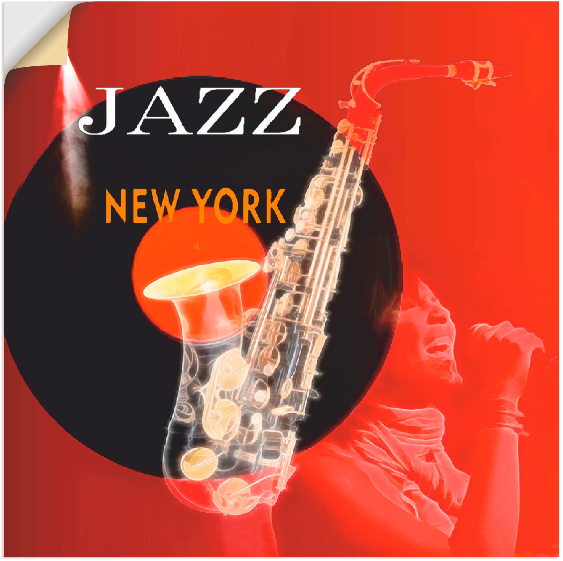 Image of Artland Wandbild »Musik abstrakte Collage«, Instrumente, (1 St.), in vielen Grössen & Produktarten -Leinwandbild, Poster, Wandaufkleber / Wandtattoo auch für Badezimmer geeignet bei Ackermann Versand Schweiz