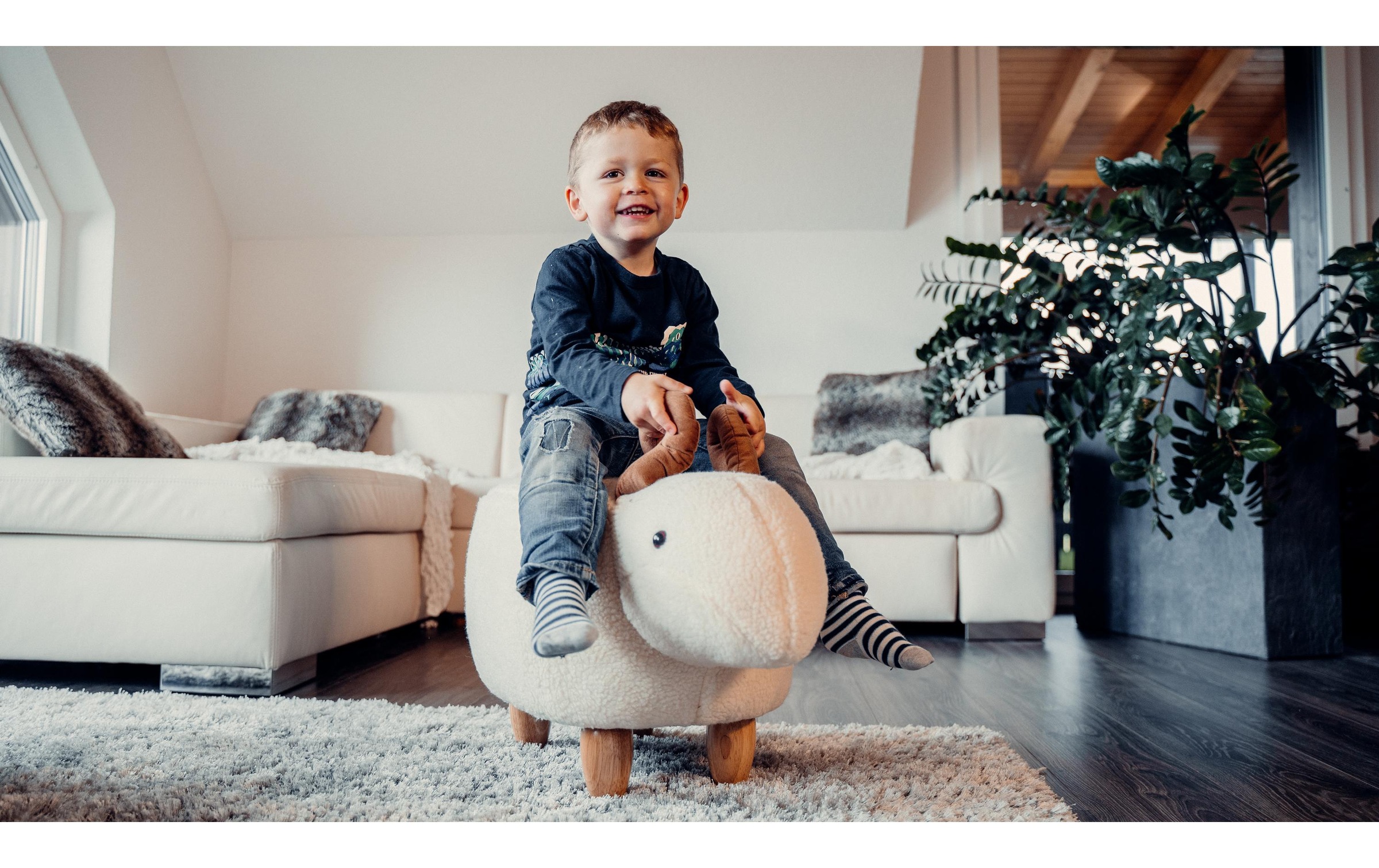 Hocker »zoosy Schaf Berta Weis«