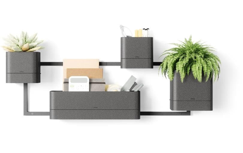 Umbra Blumentopf »Cubiko 41 x 21 x 23 cm, Schwarz«