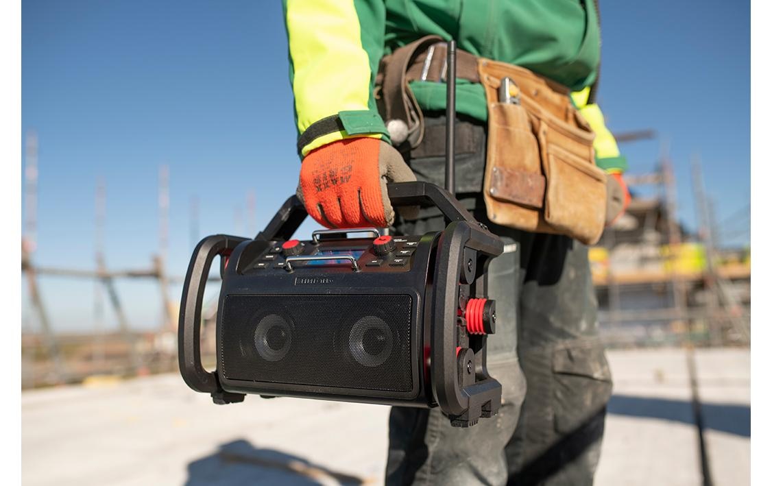 PerfectPro Baustellenradio »ROCKPRO« ( ) Display, Equalizer, MP3 Player, Powerbank, Senderspeicher