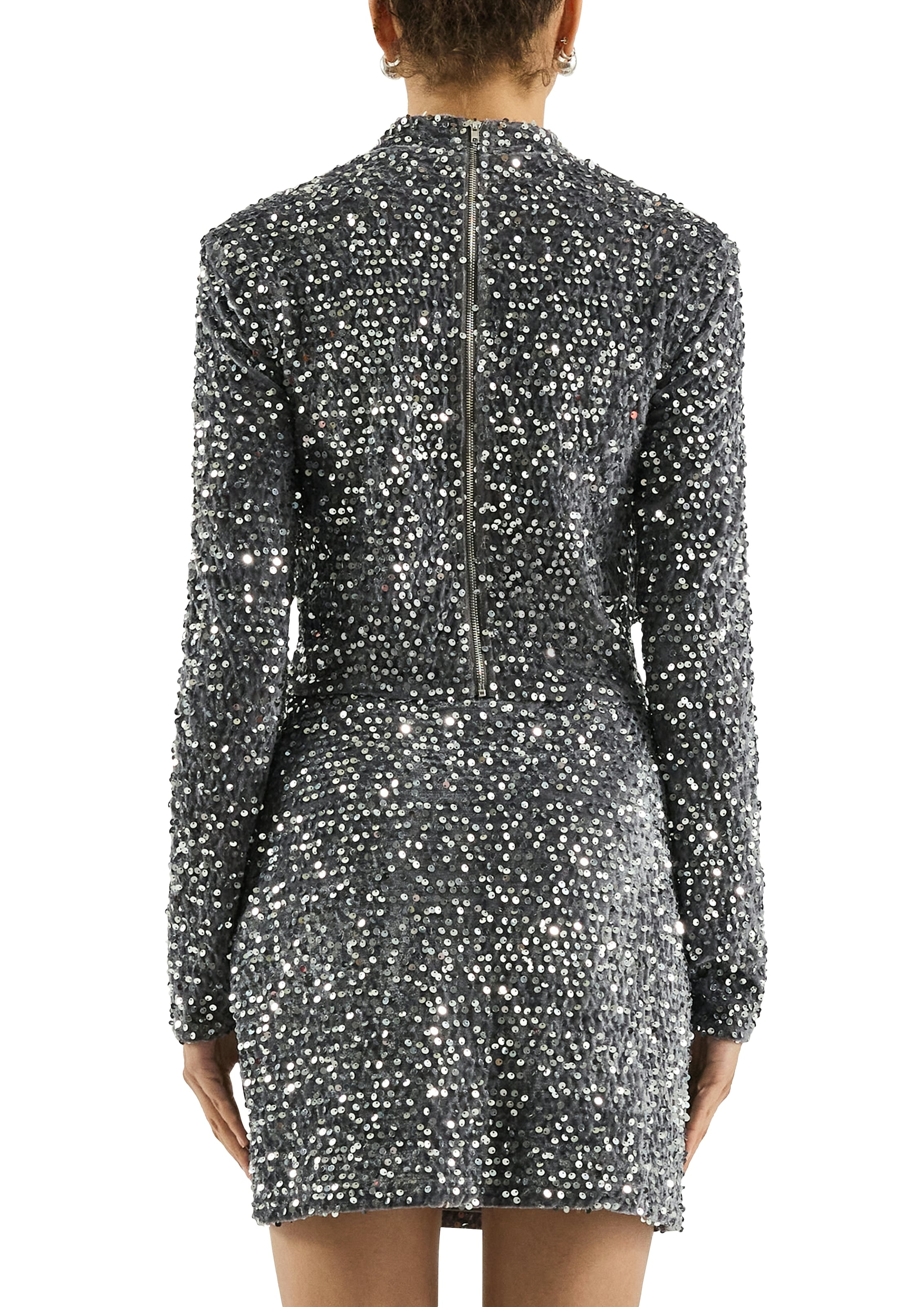 QS Langarmshirt , mit Pailletten besetzt
