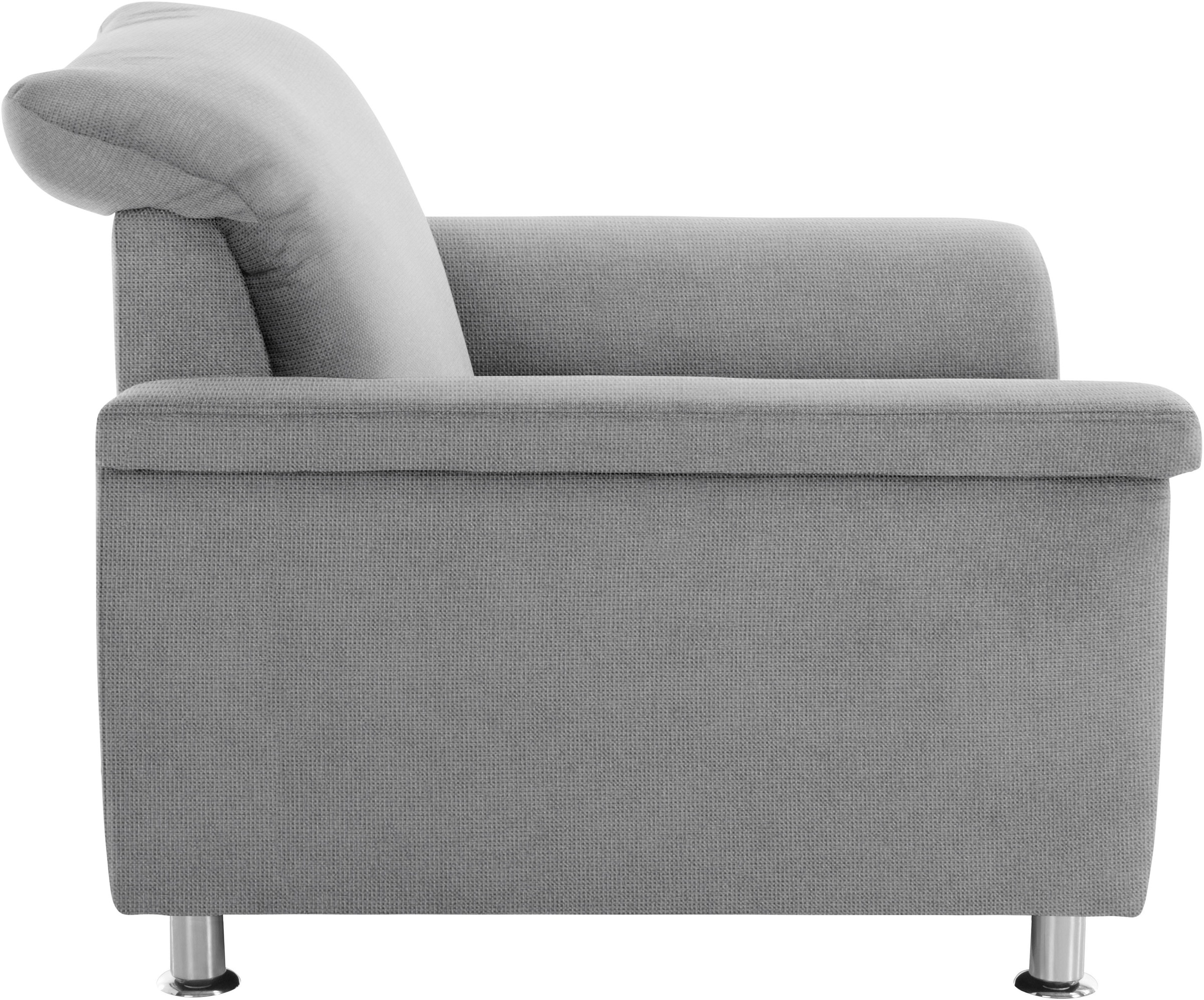 DOMO collection Sessel »Franzi, zeitlos und elegant, moderne Sitzheftung«, wahlweise mit Kopfteilverstellung