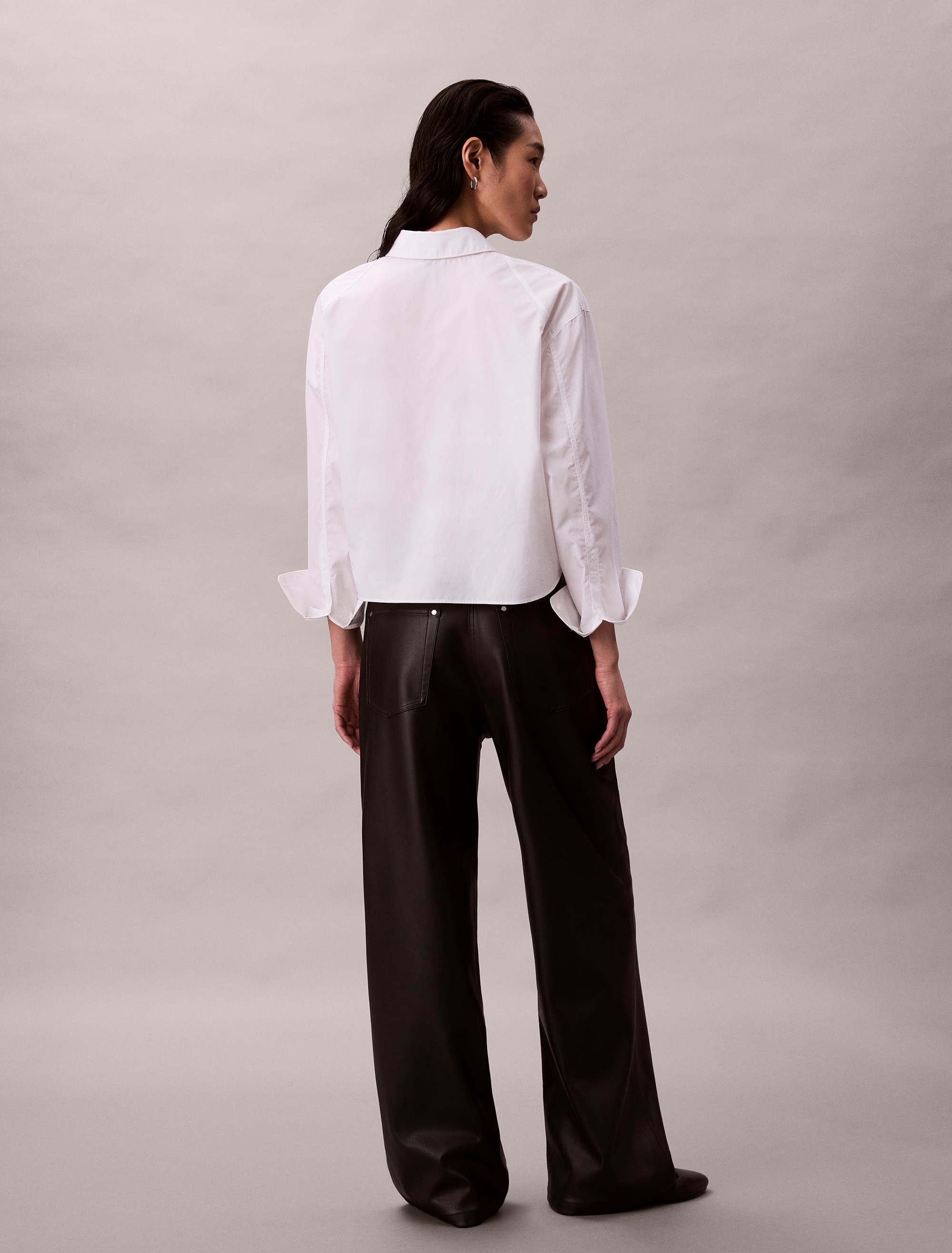 Calvin Klein Jeans Lederimitathose »FAUX LEATHER 5PKT PANT«  Regular fit