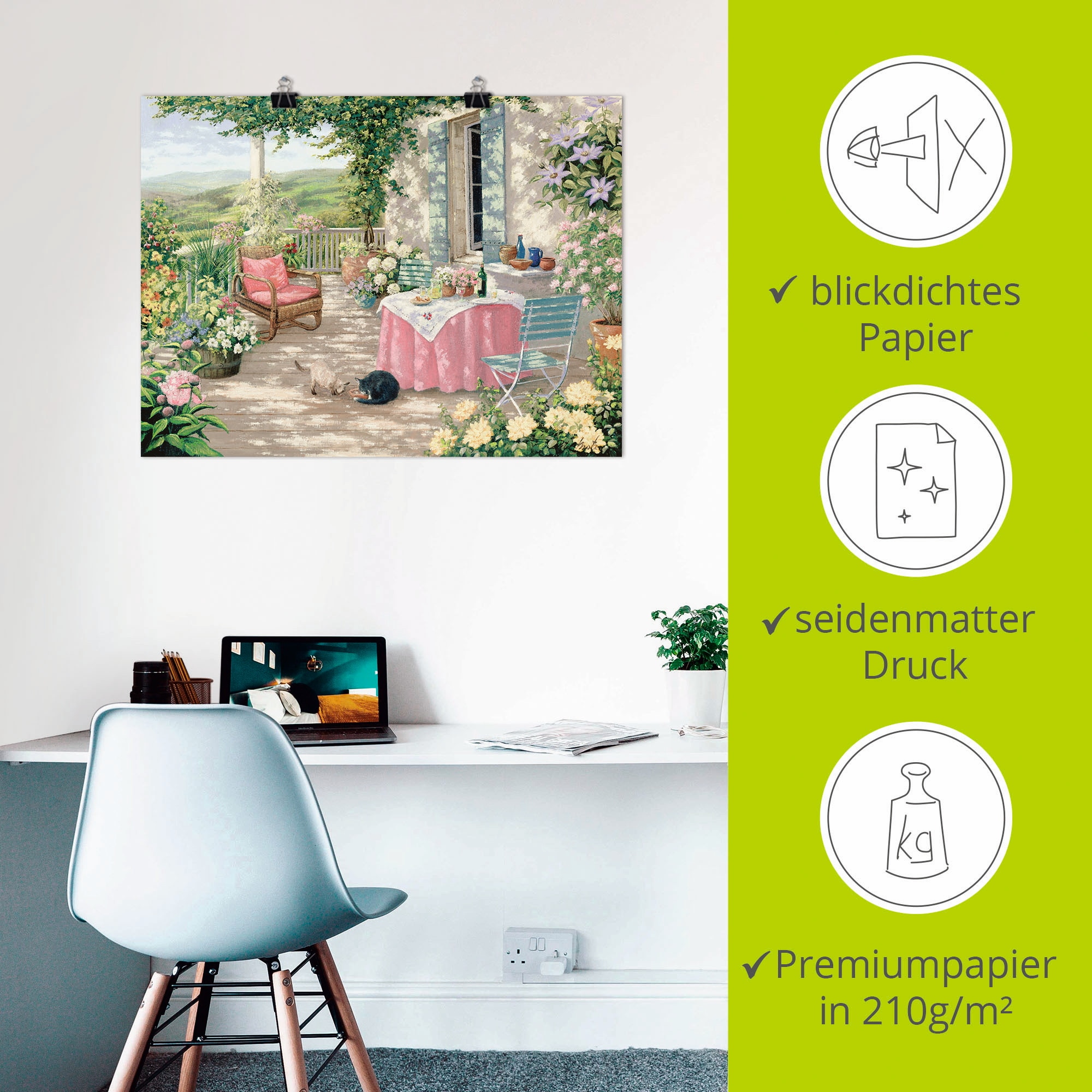 Artland Wandbild »Brunch« Garten 1 Stk. tlg. als Leinwandbild, Poster in verschied. Grössen