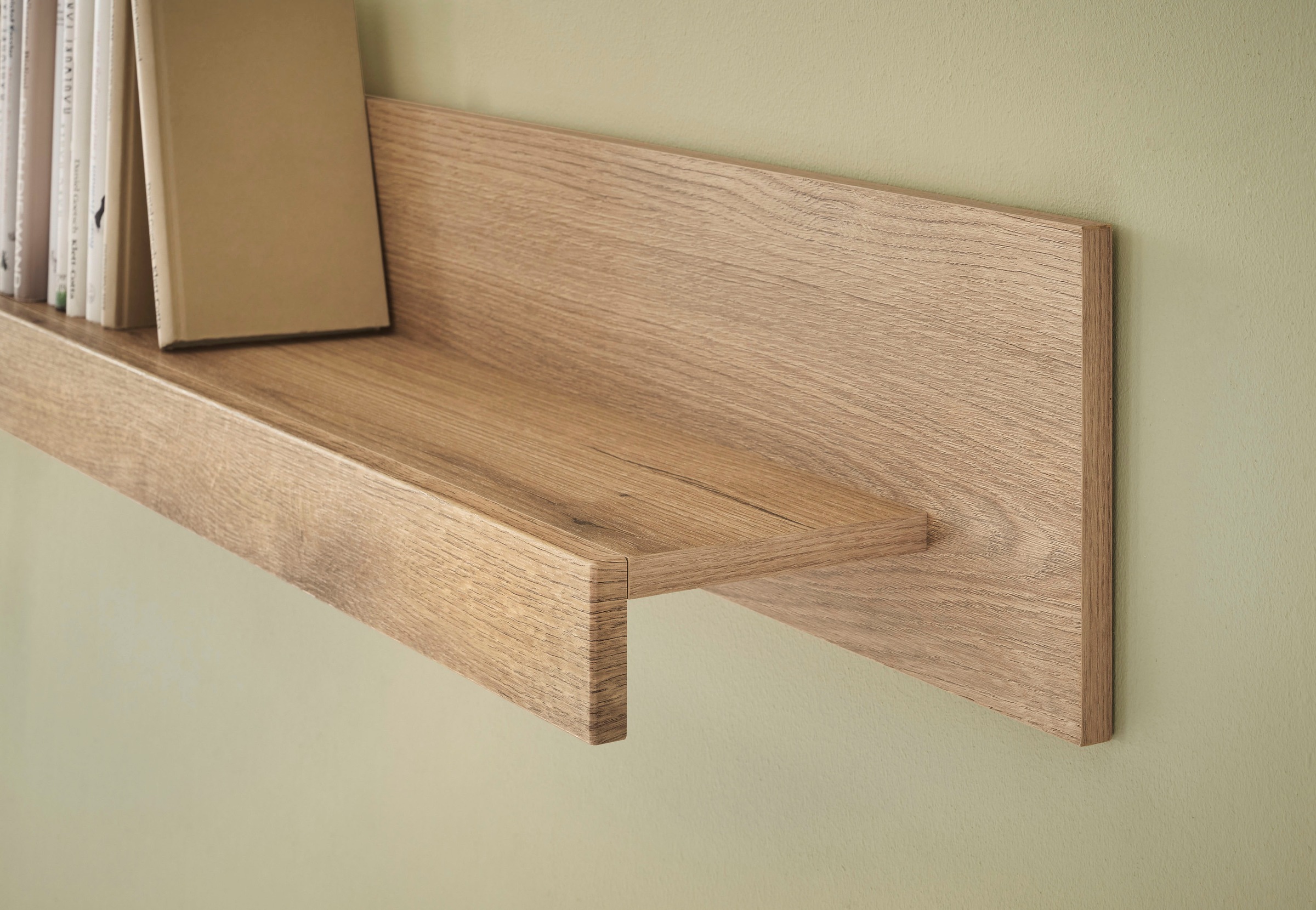 INOSIGN Wohnwand »Cantara, moderne Anbauwand, Wohnzimmer-Set, in Eiche Evoke oder Weiss«, (Set), enthält zwei Vitrinen, ein Lowboard und ein Wandboard