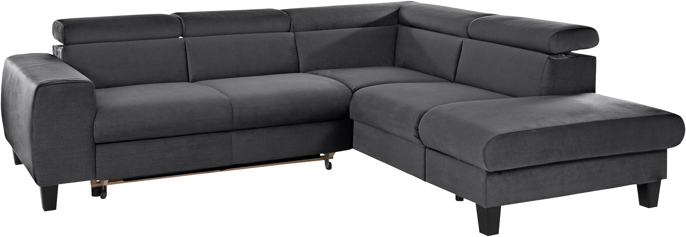 COTTA Ecksofa »Morven L-Form«, Kopfteilverstellung, wahlweise mit Bettfunktion und Bettkasten
