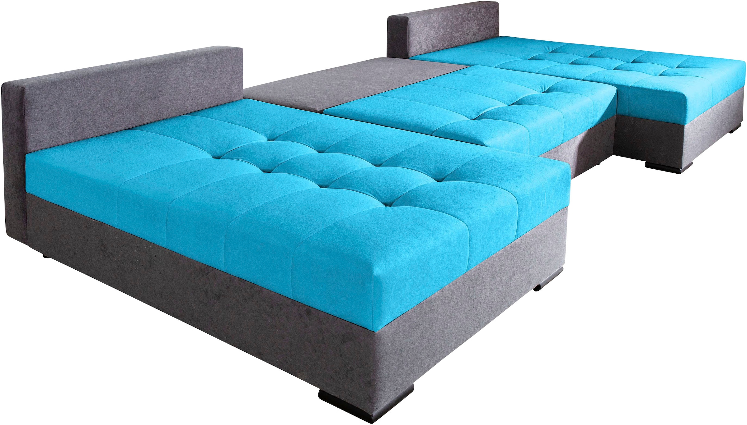 COLLECTION AB Wohnlandschaft »Josy, Breite 307 cm«, 2 extra breiten Ottomanen, mit grosser Sitz- und Liegefläche