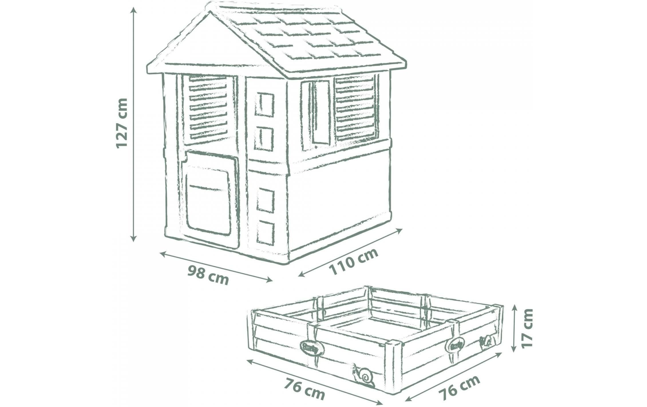 Smoby Spielhaus »Life Square mit Sandkasten«