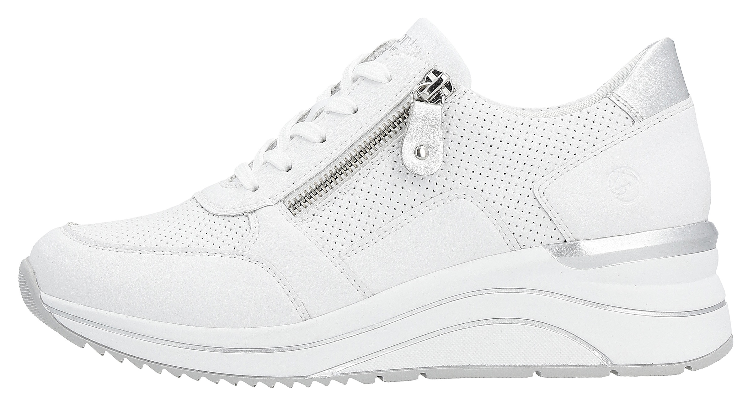 Remonte Baskets compensées  , Freizeitschuh, Halbschuh, Schnürschuh mit Schaftrandpolsterung