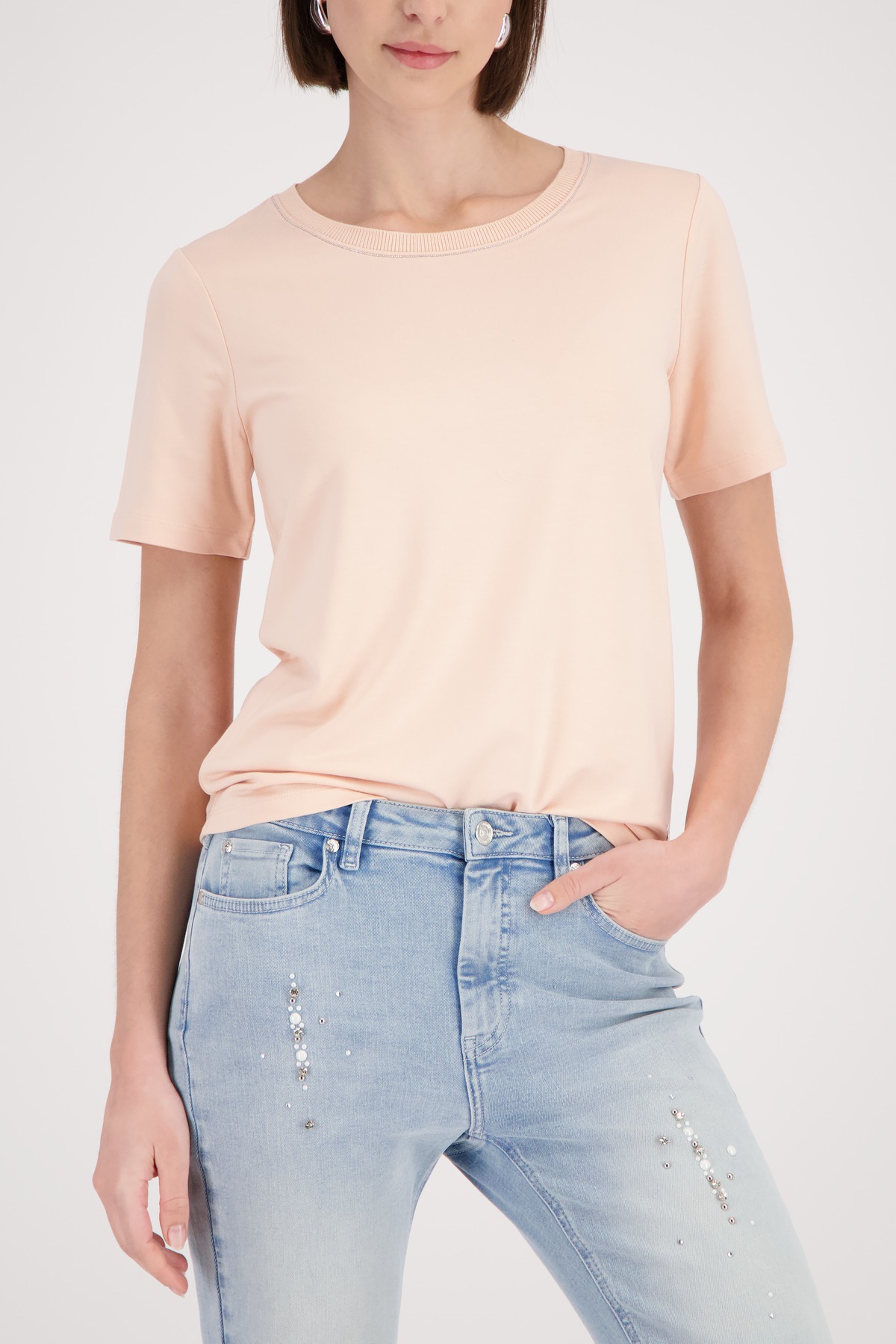 Image of Monari T-Shirt "Shirt Kette" Regular fit mit Rundhalsausschnitt