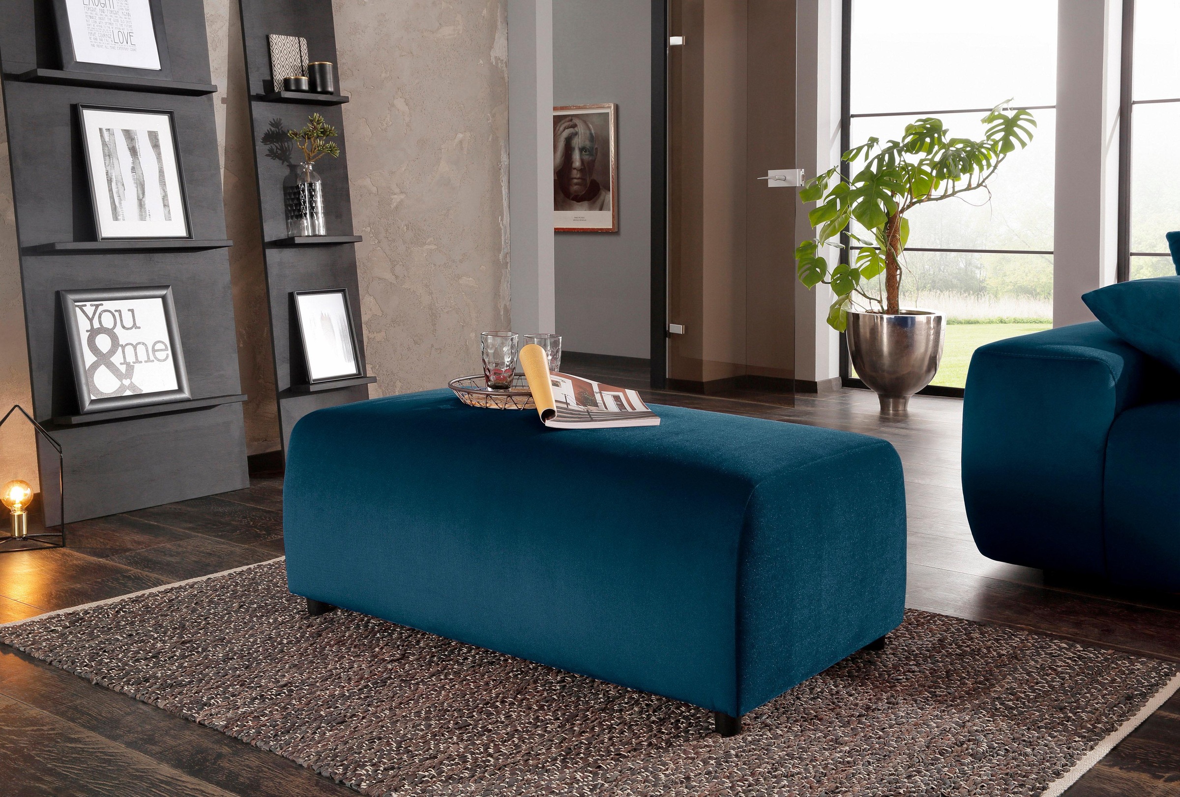 Image of Home affaire Hocker »Sundance«, mit Boxspring-Federung bei Ackermann Versand Schweiz