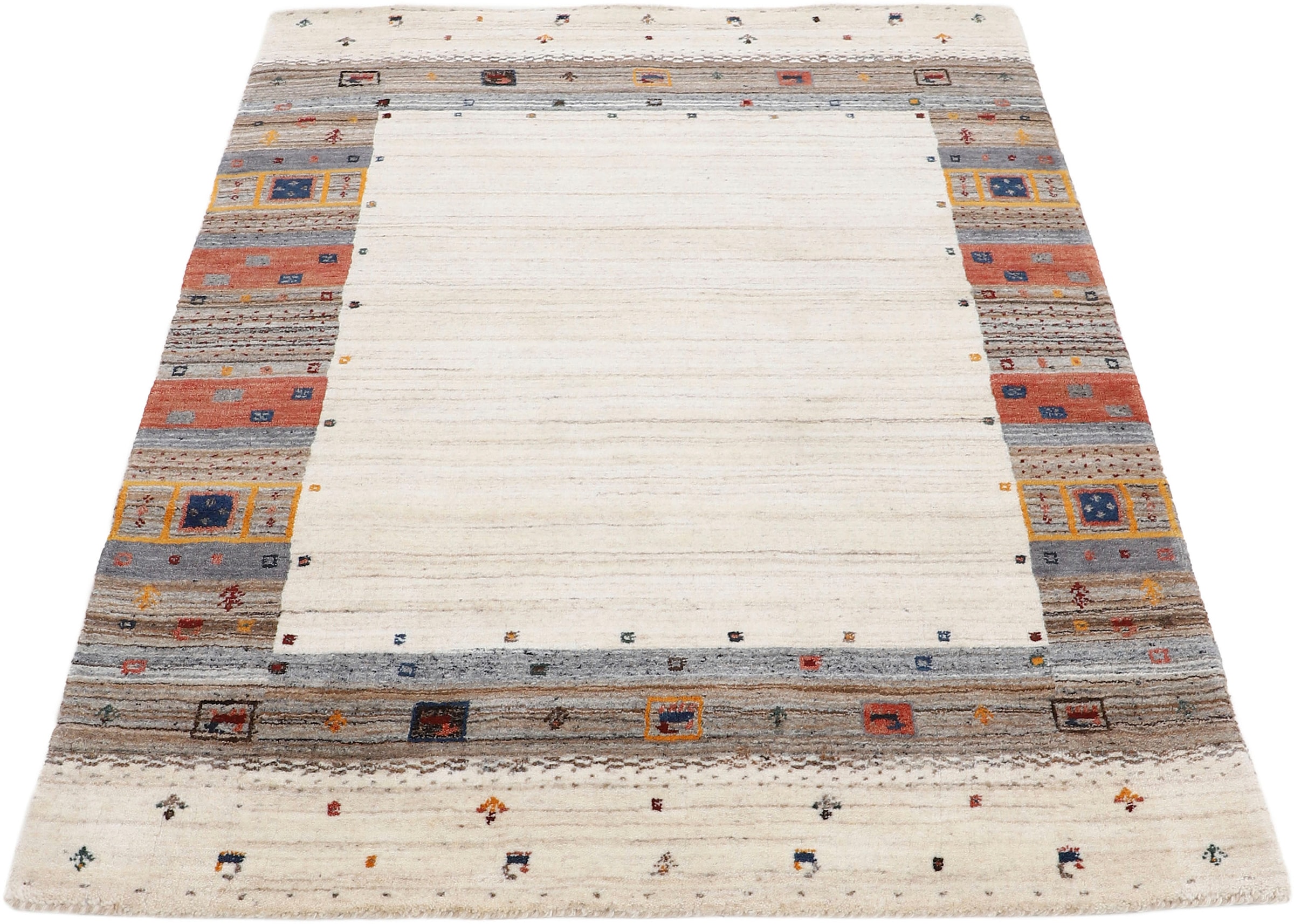 Image of carpetfine Wollteppich "Gabbeh Vida" rechteckig 15 mm Höhe reine Wolle, weicher Flor, auch als Läufer erhältlich
