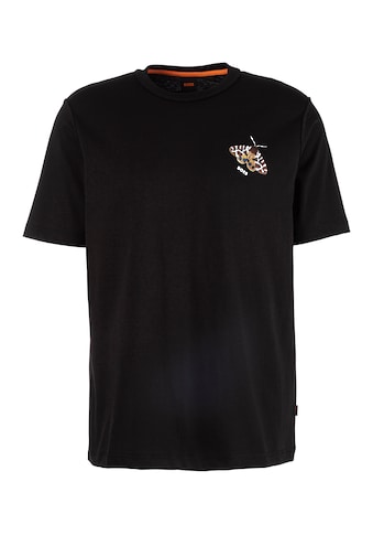 T-Shirt »TeeButterflyBoss«, mit Print auf der Brust Schmetterling oder Schriftzug