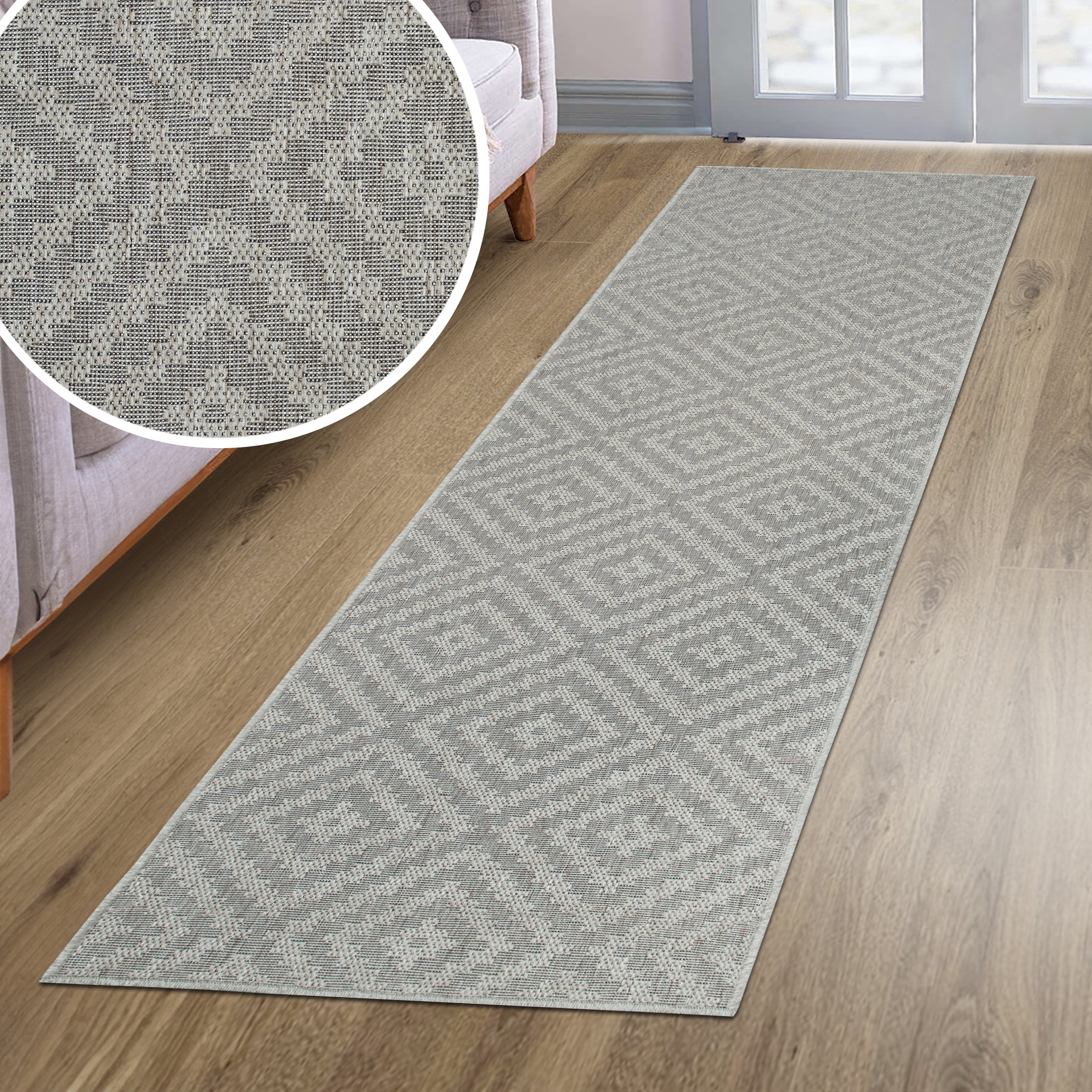 Image of GOODproduct Teppich "Cordoba auch als Läufer erhältlich" rechteckig 3 mm Höhe In- und Outdoor geeignet, Sisal-Optik, Wetterfest & UV-beständig, Boho