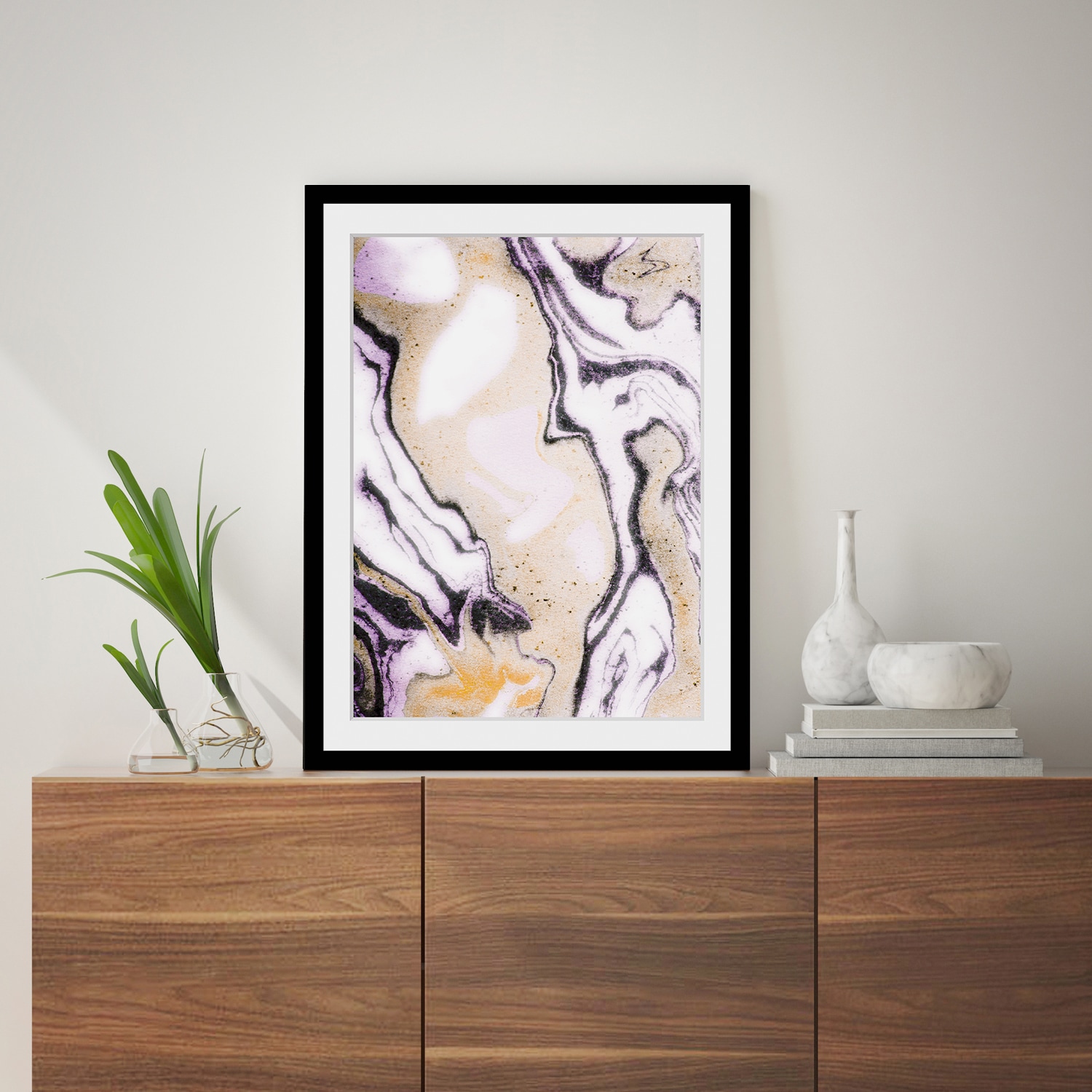 queence Image »Dustin« HD Premium Poster-Druck inkl. Holzrahmen