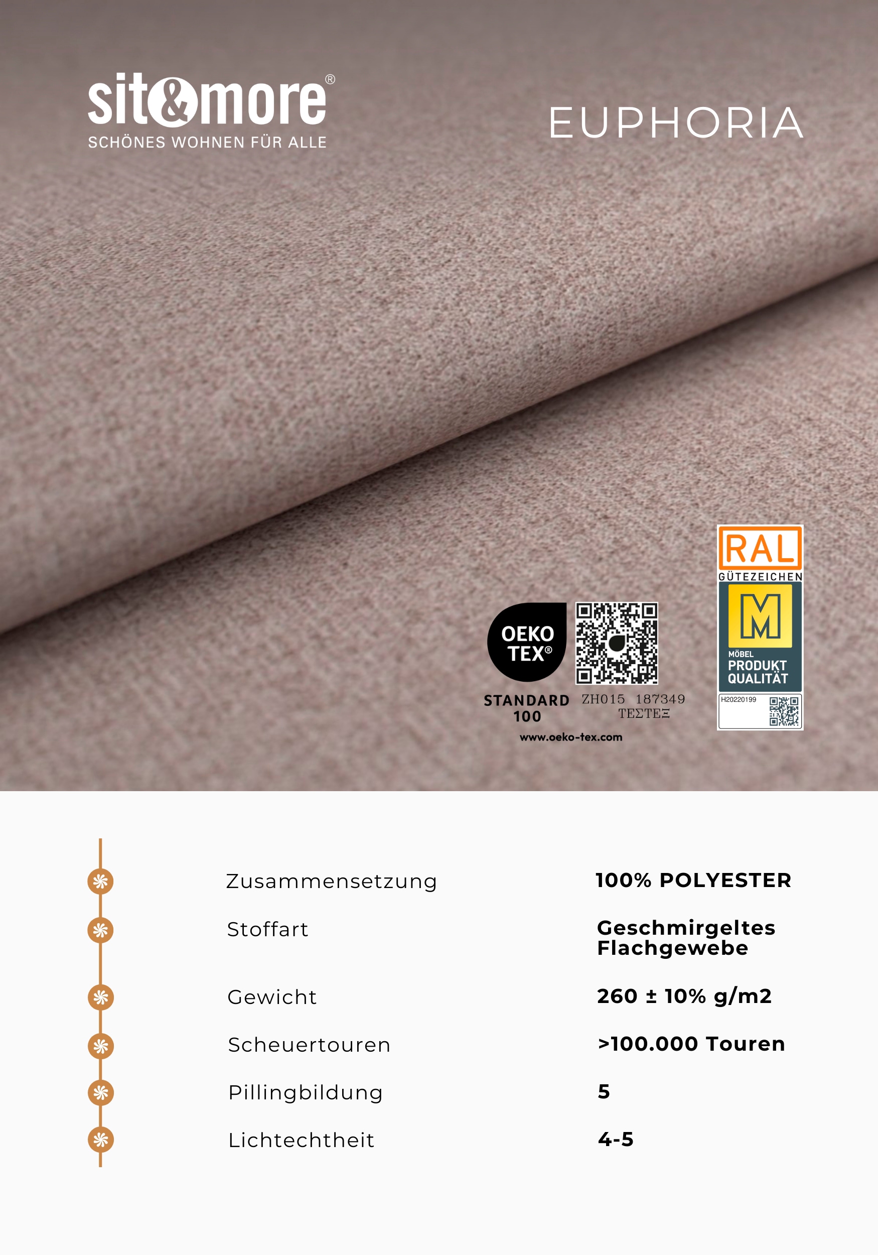 sit&more Wohnlandschaft »Cabrio U-Form, B: 359 cm, mit Sitztiefen-, Arm- & Kopfteilverstellung« 3 Nierenkissen, Federkern, optional Schlaffunktion und Stauraum