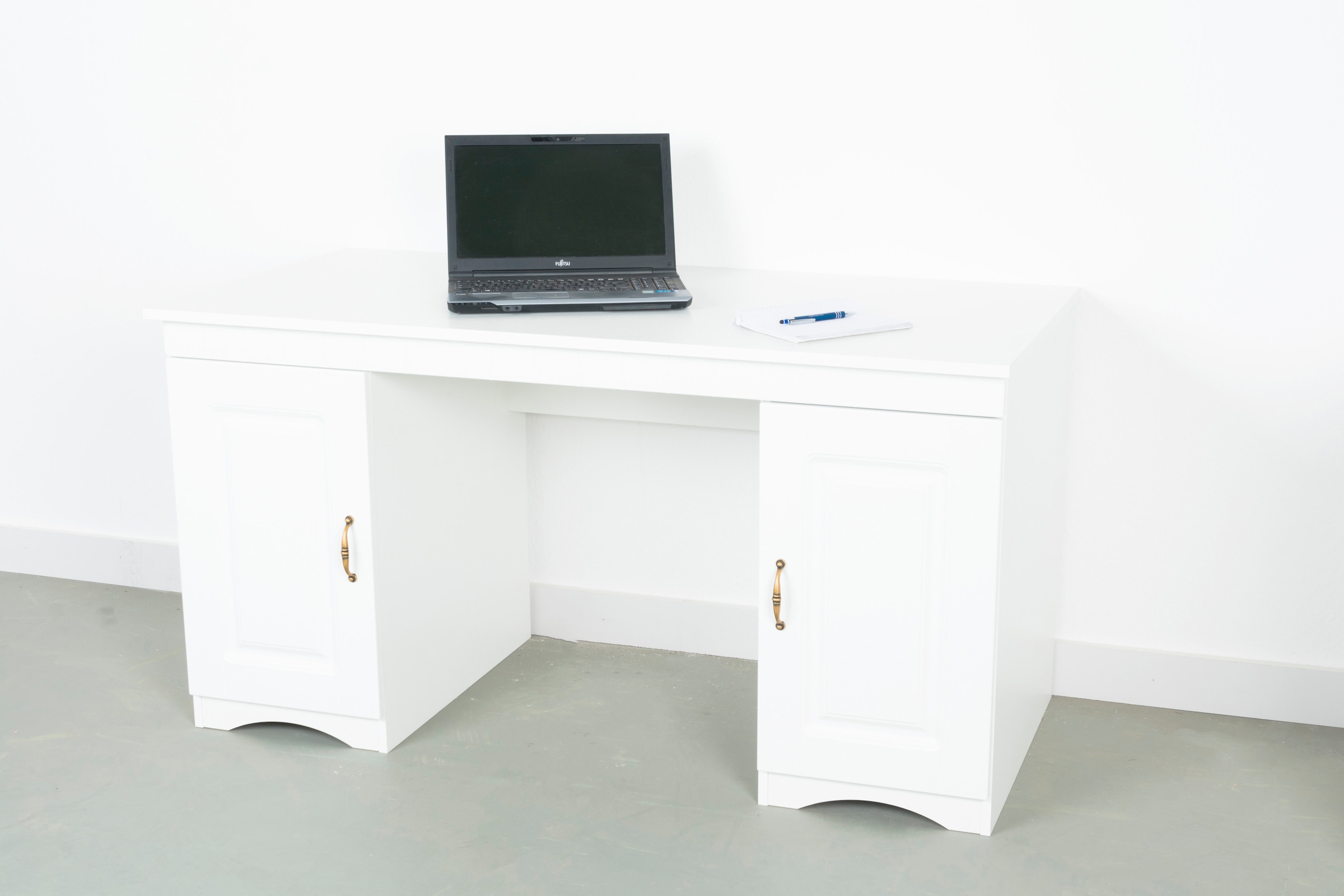 Schreibtisch »HANS im Landhaus-Stil,«, wahlweise mit Schubladen oder Tür, Breite 137...