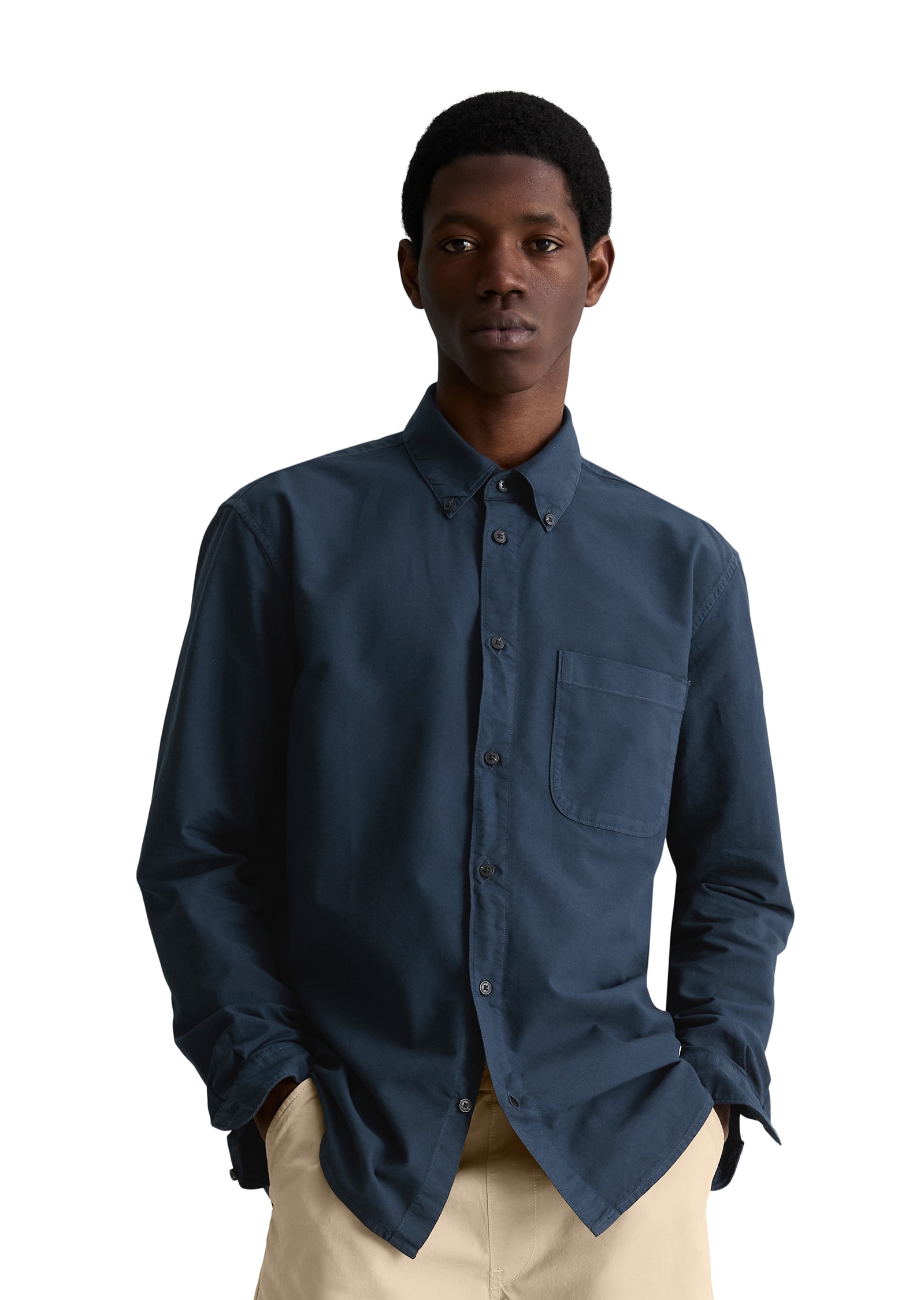 Marc O'Polo DENIM Chemise à manches longues Oxford-Hemd regular fit aus reiner Bio-Baumwolle