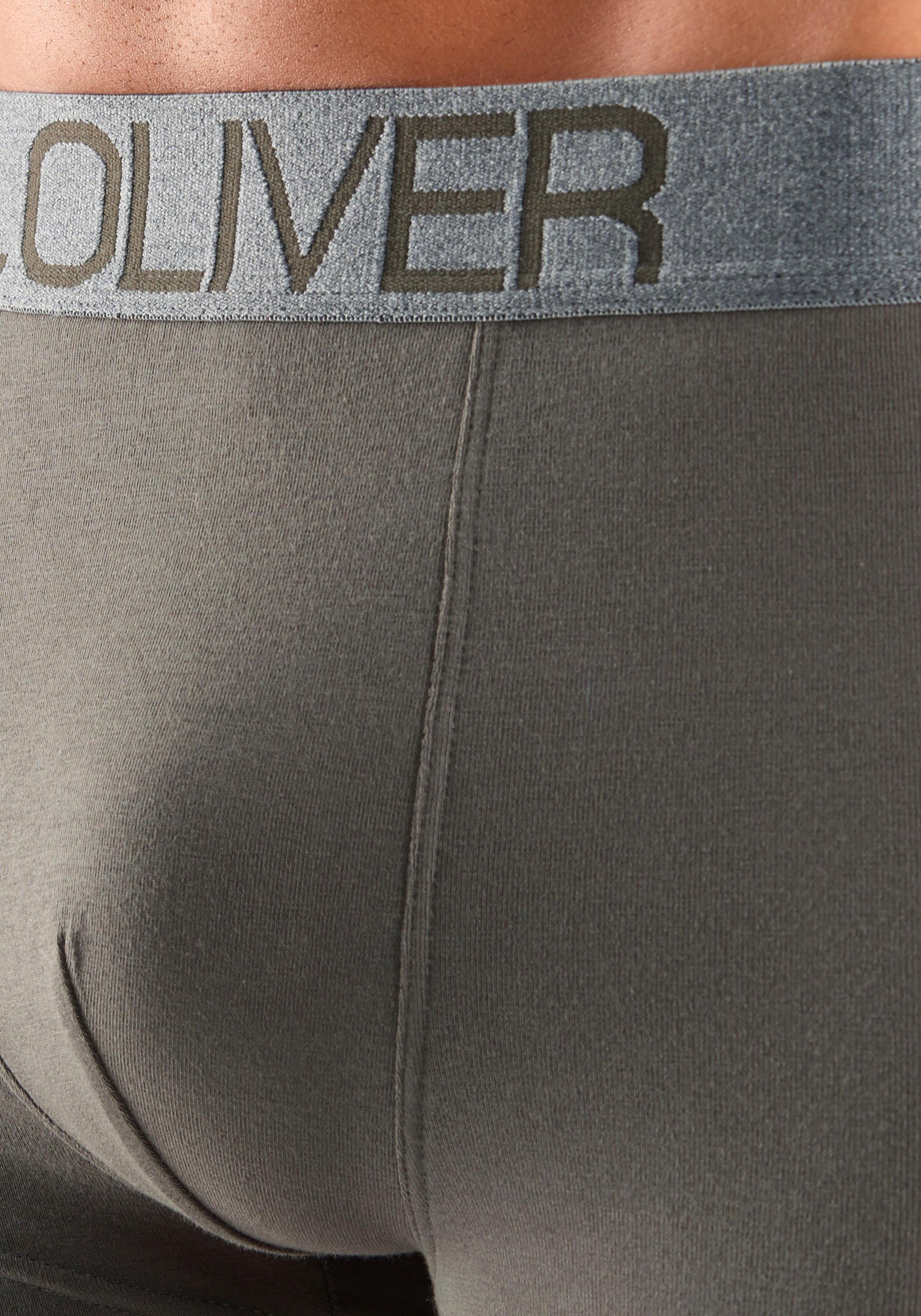 s.Oliver Hipster, (Packung, 4 St.), knapp sitzende Boxershorts für Herren aus Baumwoll-Mix