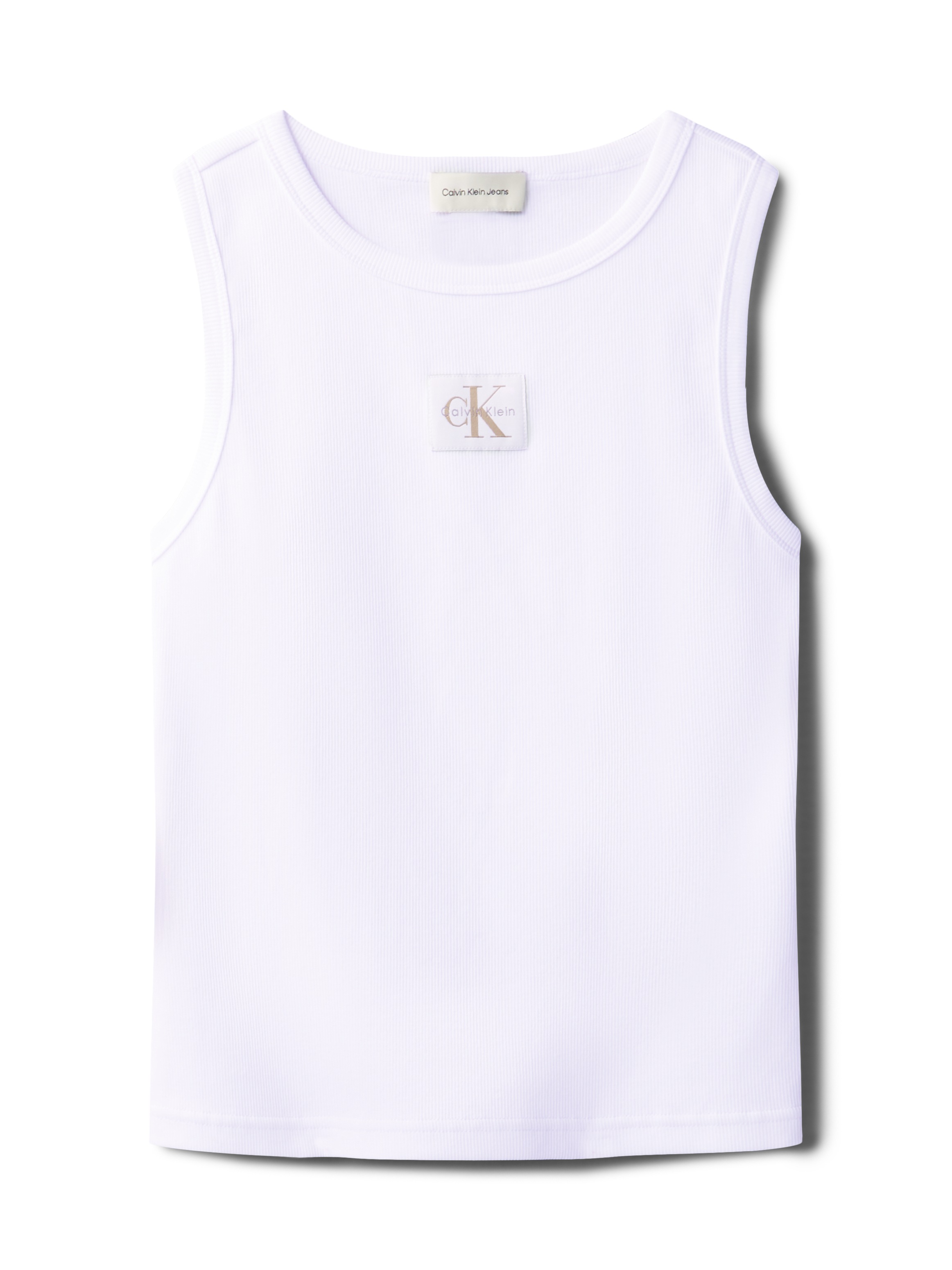 Calvin Klein Jeans Tanktop »A - WVN LBL 2X2 CTTN«, Mit Rundhalsausschnitt

