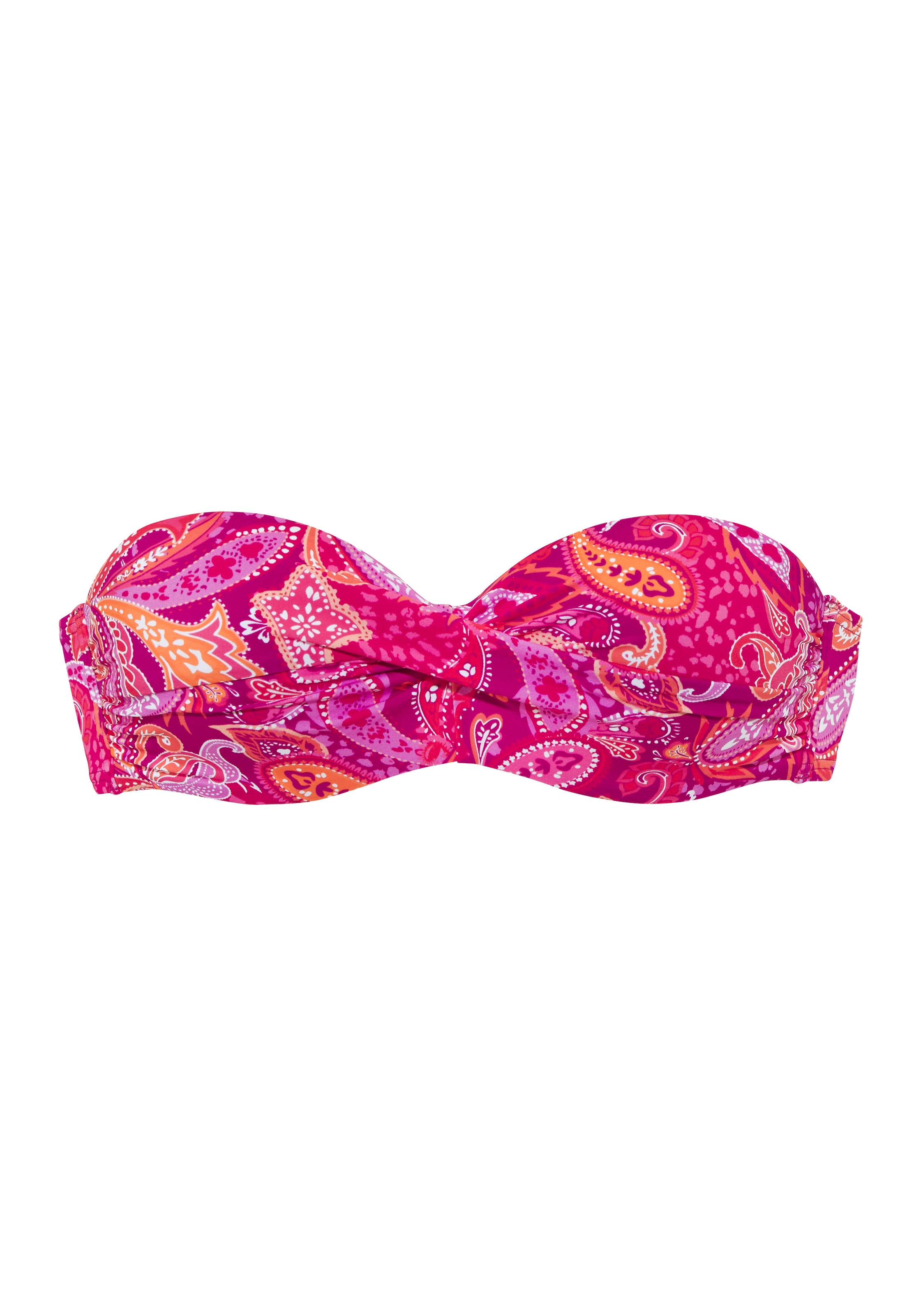 Vivance Bügel-Bandeau-Bikini-Top »Pretty«, mit modischem Paisleymuster und Wickeloptik