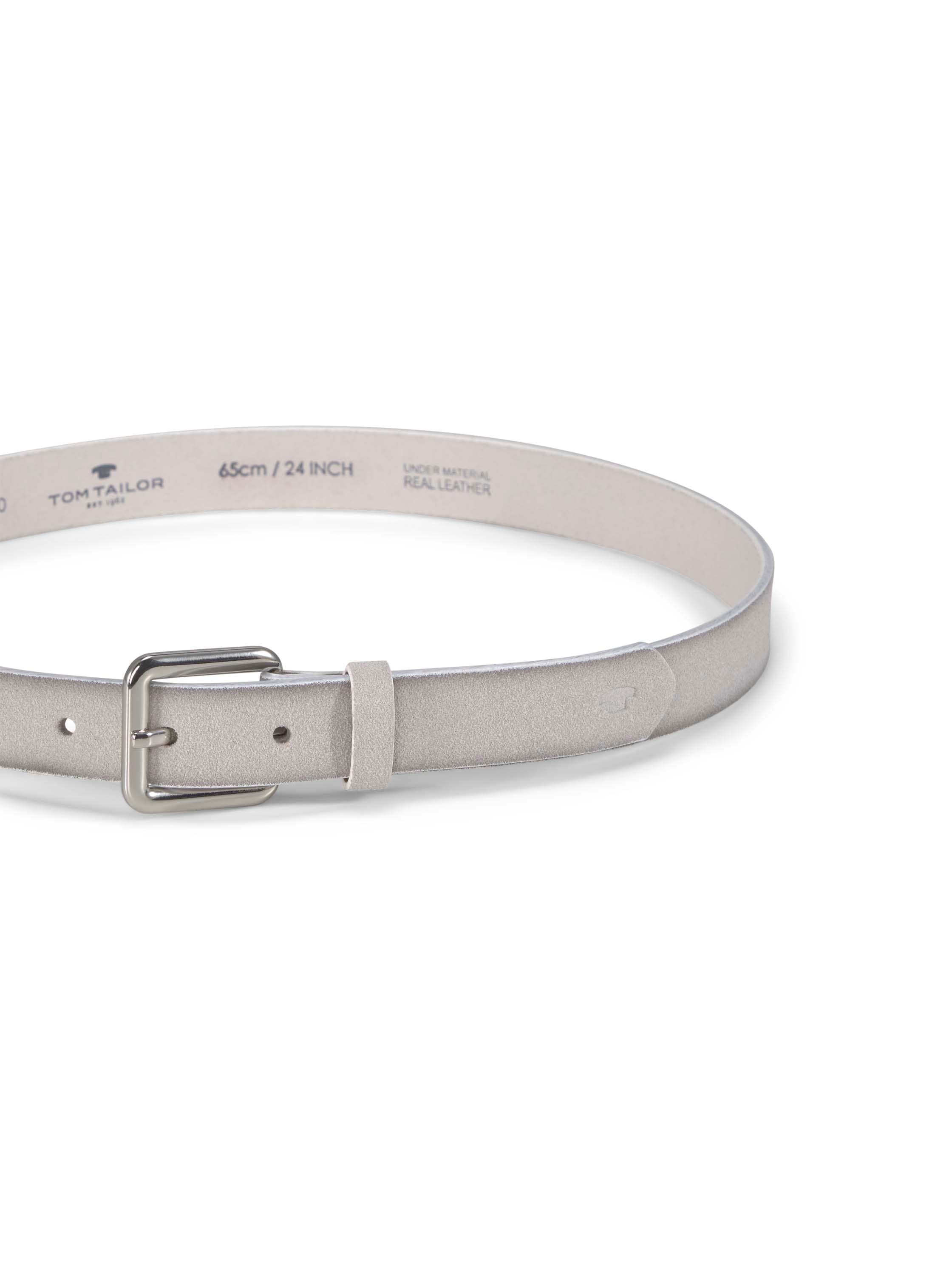 TOM TAILOR Synthetikgürtel »TTDAISY«, 2,5 cm breiter Kinder Gürtel, Mädchen, Veloursleder-Optik