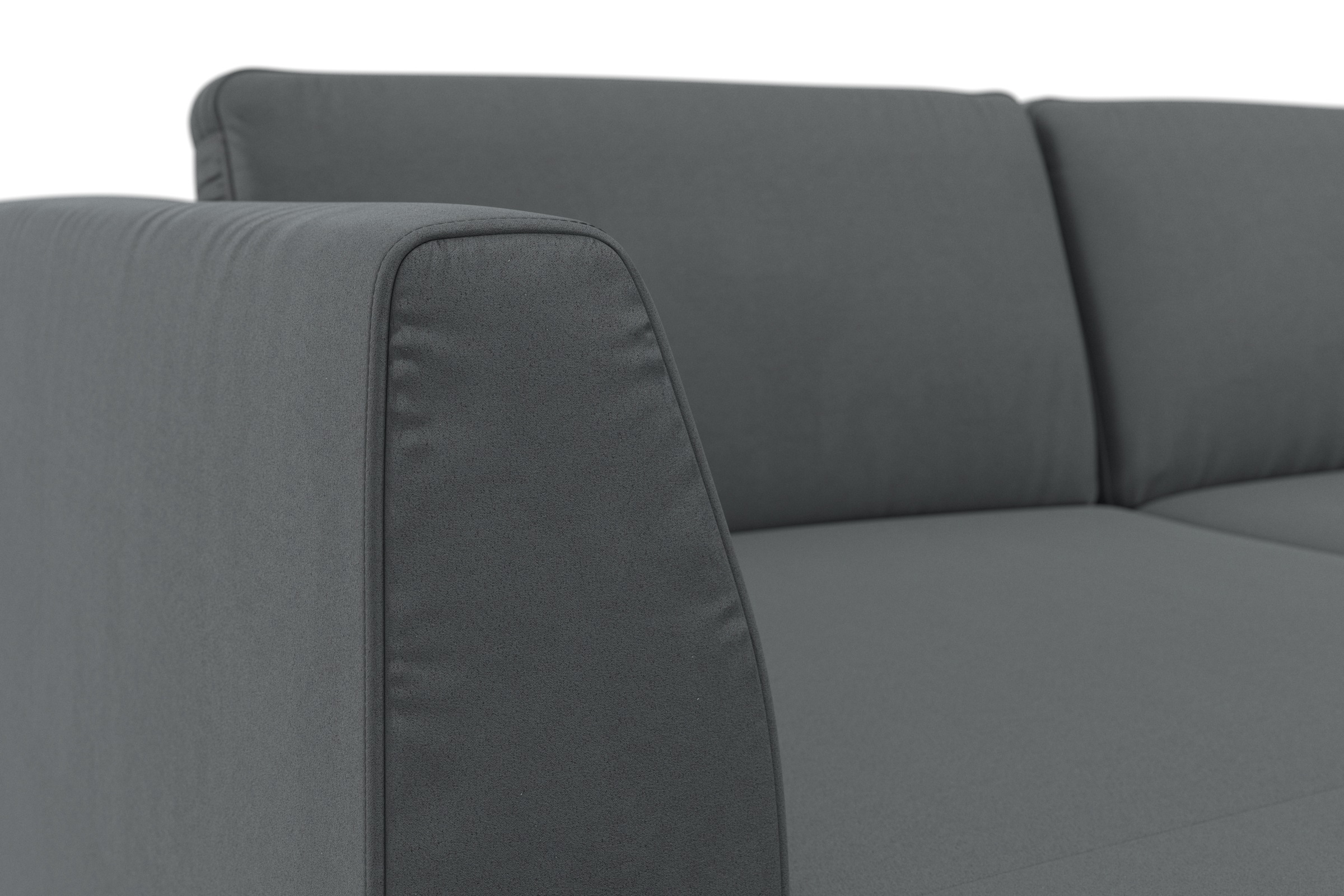 sit&more Wohnlandschaft »Olsen U-Form«, inklusive Sitztiefenverstellung, wahlweise mit Bettfunktion, 15cm hoch