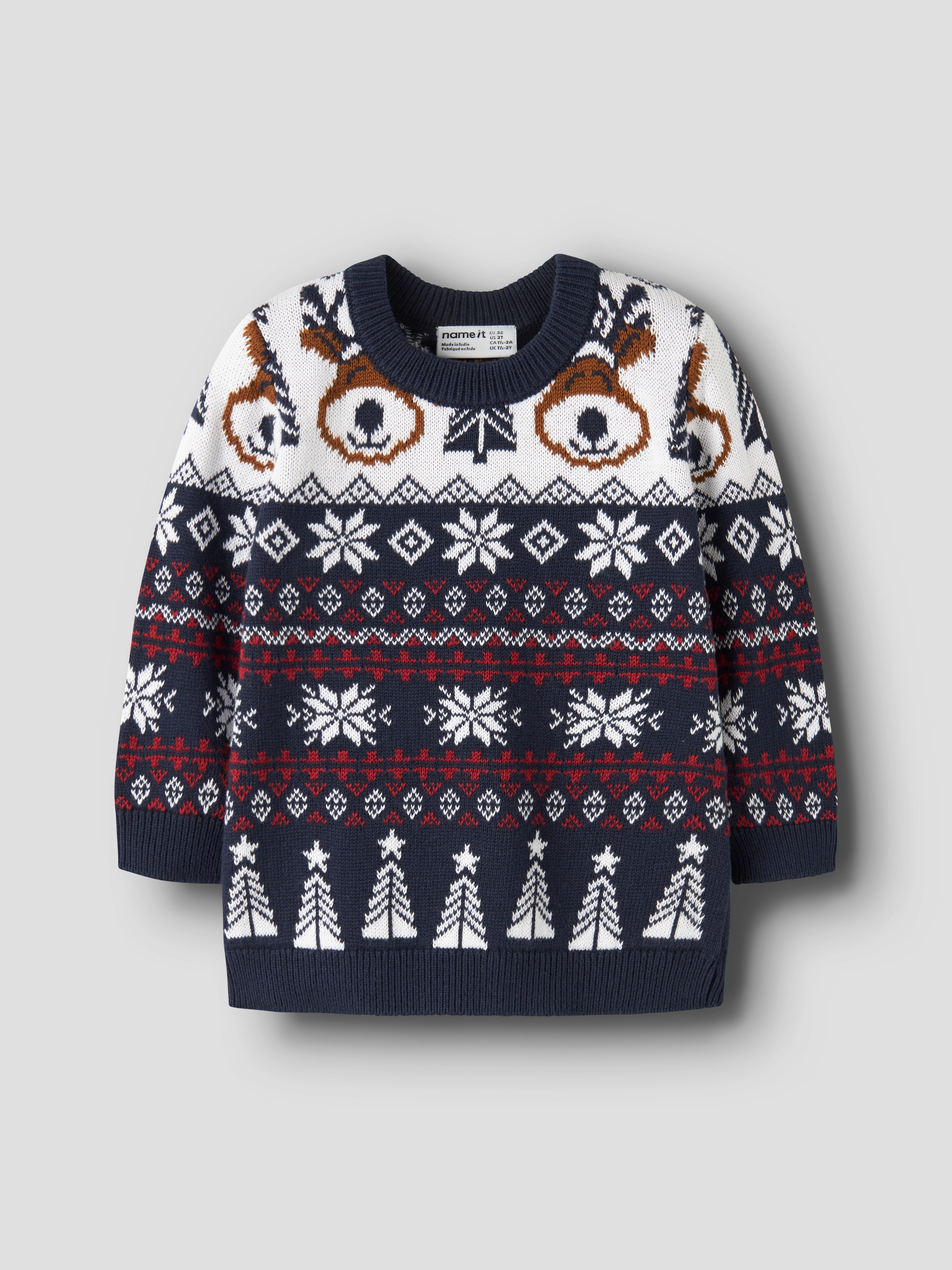 Name It Pull de Noël »NMNRISMAS LS KNIT COT« Baumwolle, regular fit, X-Mas Pullover