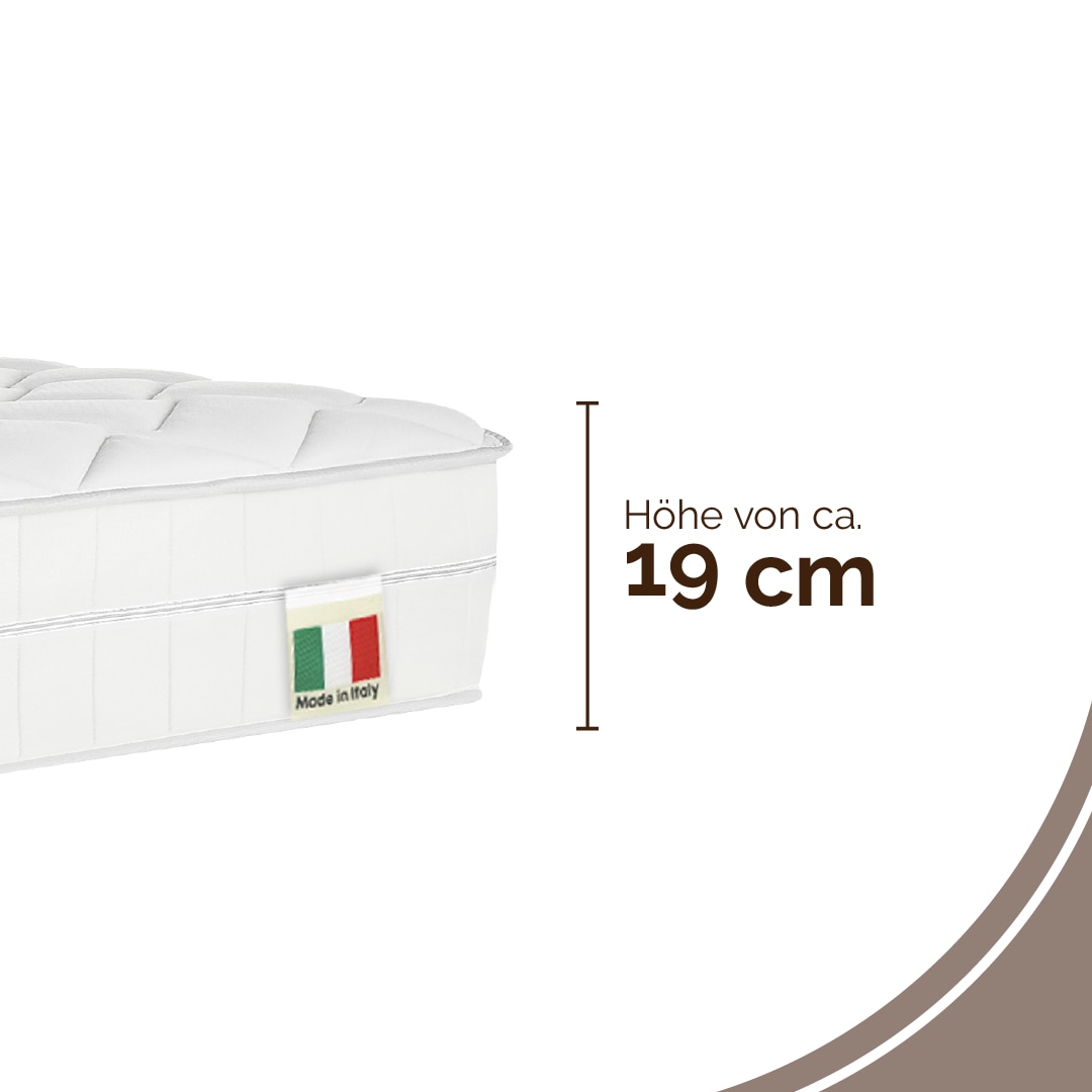 DI QUATTRO Matelas mousse confort »Komfortschaummatratze Airy Form 23, Matratze in diversen Grössen« 23 cm hoch Raumgewicht: 28 kg/m³ 1 cuis tlg. Die Matratze, die atmet! - besonders atmungsaktiver Kern