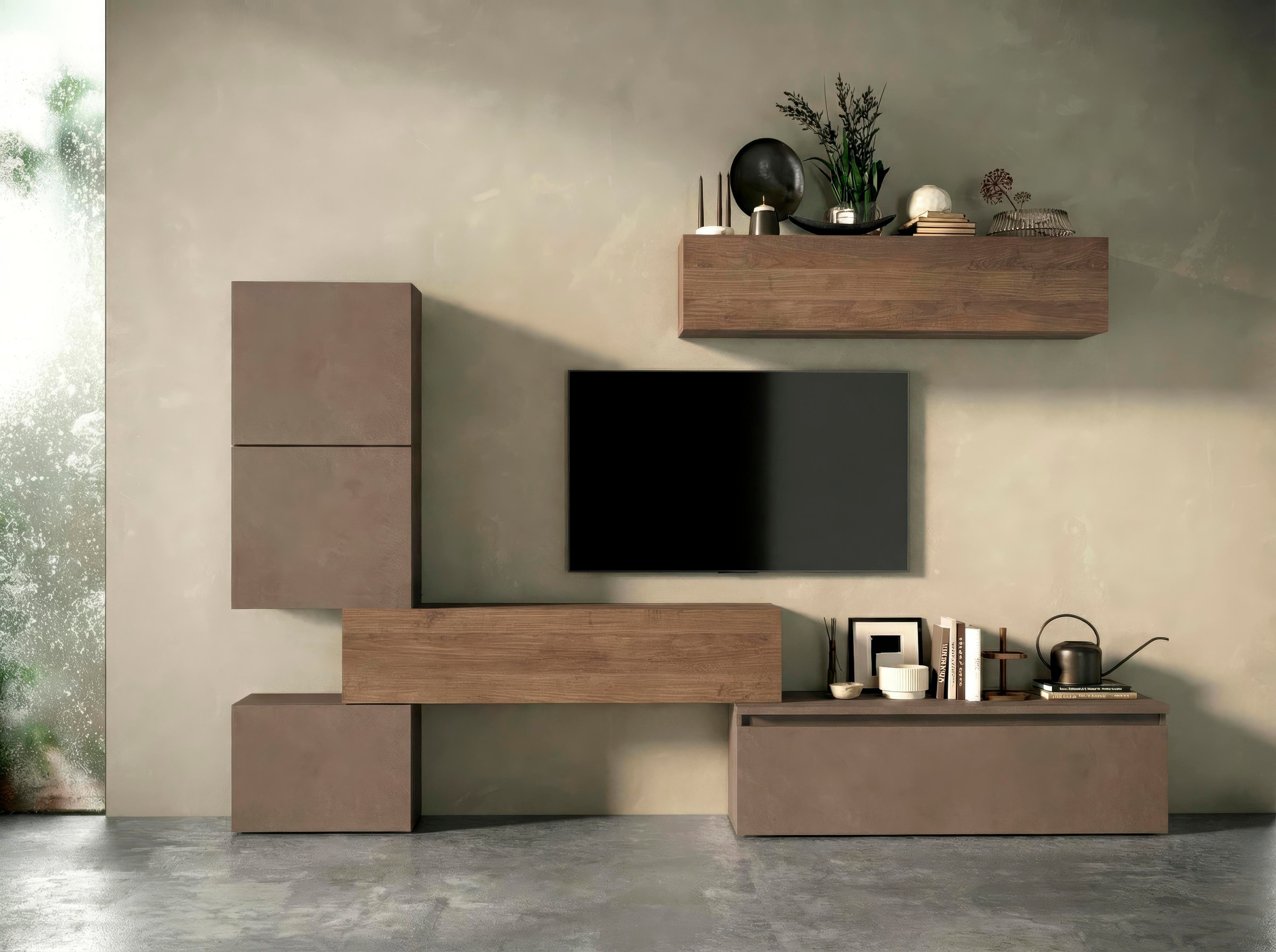 Image of Home affaire Wohnwand "Infinity, 6tlg. Breite 290 cm, Höhe variabel, Schrankwand, (Lowboard," 6 Stk. tlg.