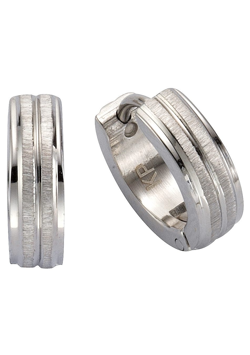 Paar Creolen »Glanz-matt, basic«