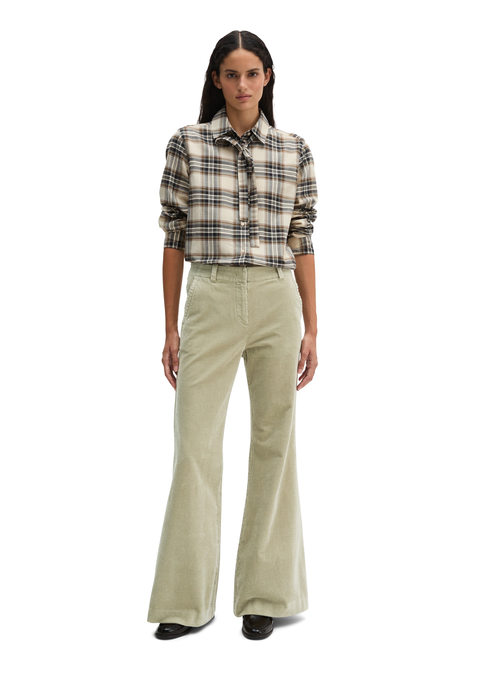 Marc O'Polo Cordhose  flared aus Organic Cotton Stretch