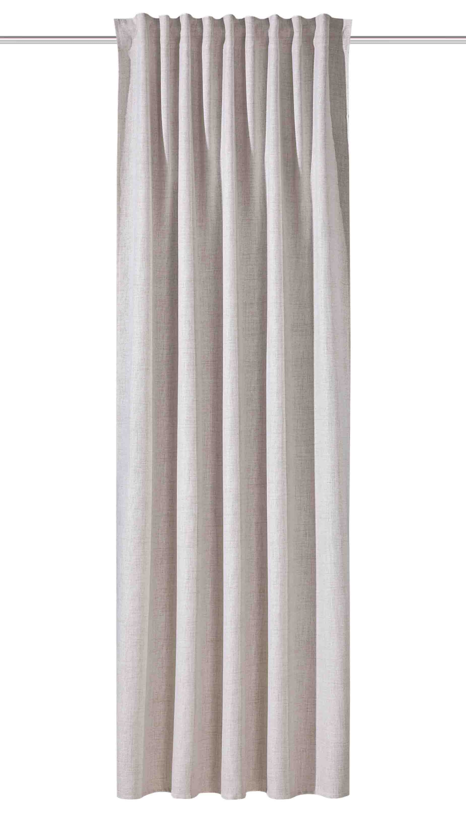 HOME WOHNIDEEN Rideau »HADINA« Bande multifonctionnelle 1 cuis tlg. Kombibandschal Leinenstruktur/Raumhoch