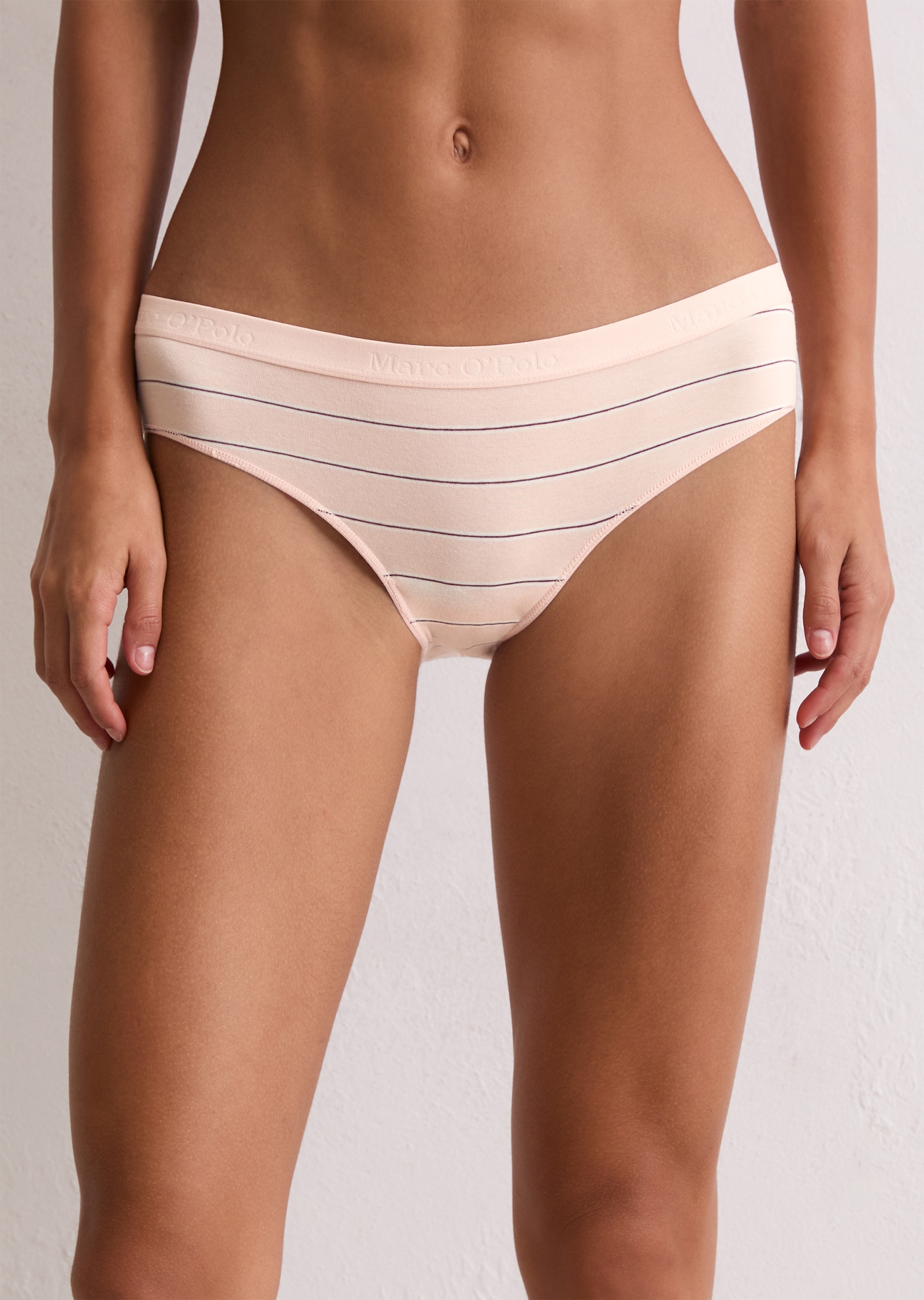 Marc O'Polo Hüftslip »Essentials«, (3er Pack), Baumwollmix, elastischer Bund, atmungsaktiv