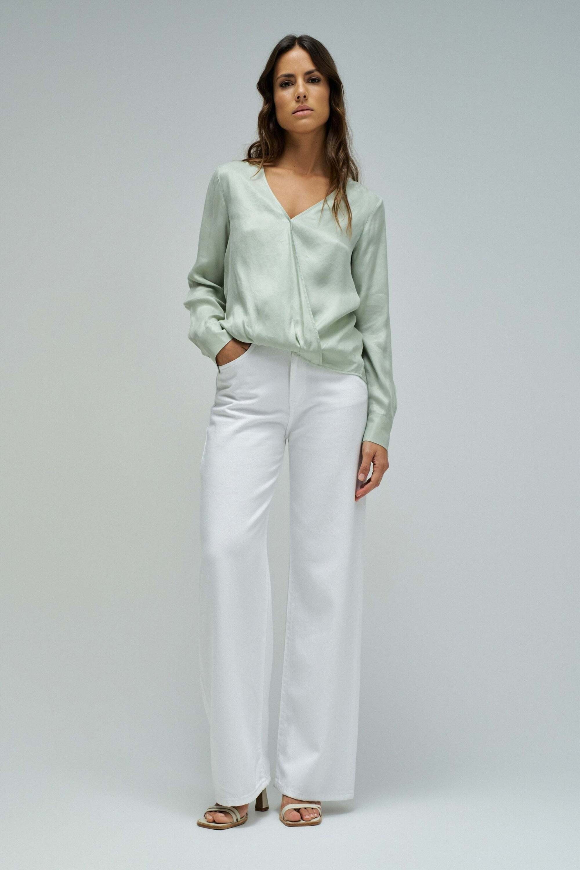 Salsa Blouse à manches longues »Salsa Jeans Langarmbluse Wrap«