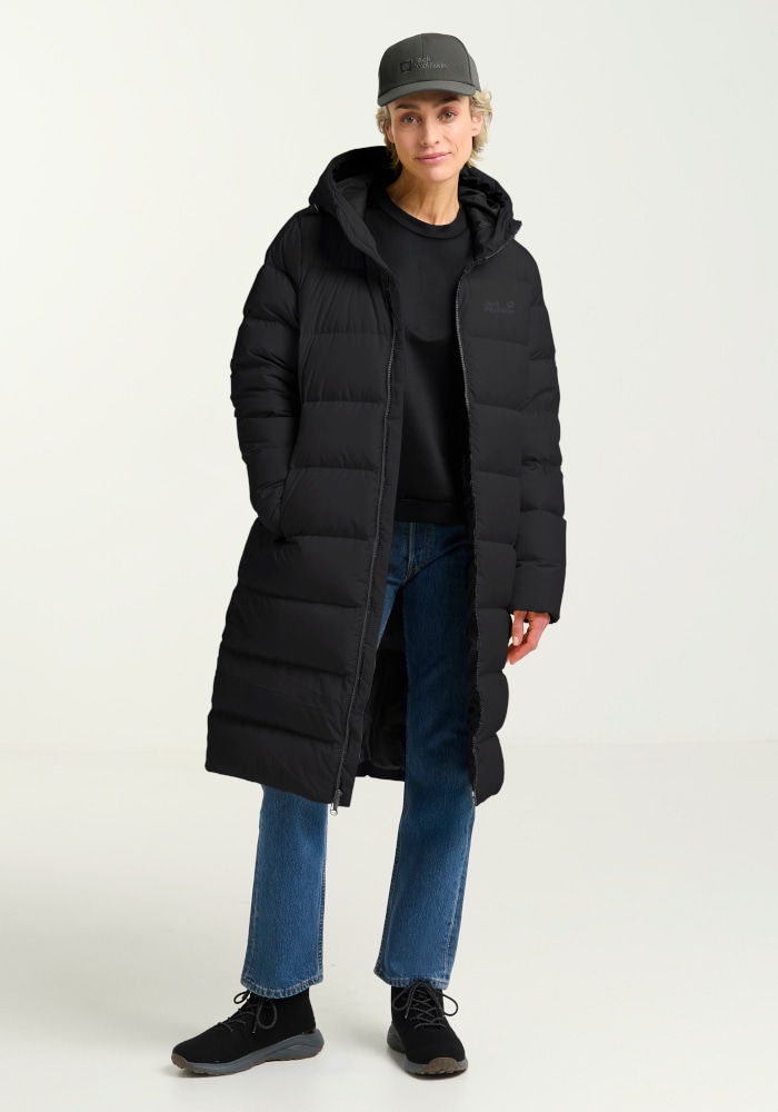 Jack Wolfskin Manteau en duvet »FROZEN PALACE COAT W RDS« avec un rembourrage en duvet de canard et plumes chaud, coupe-vent