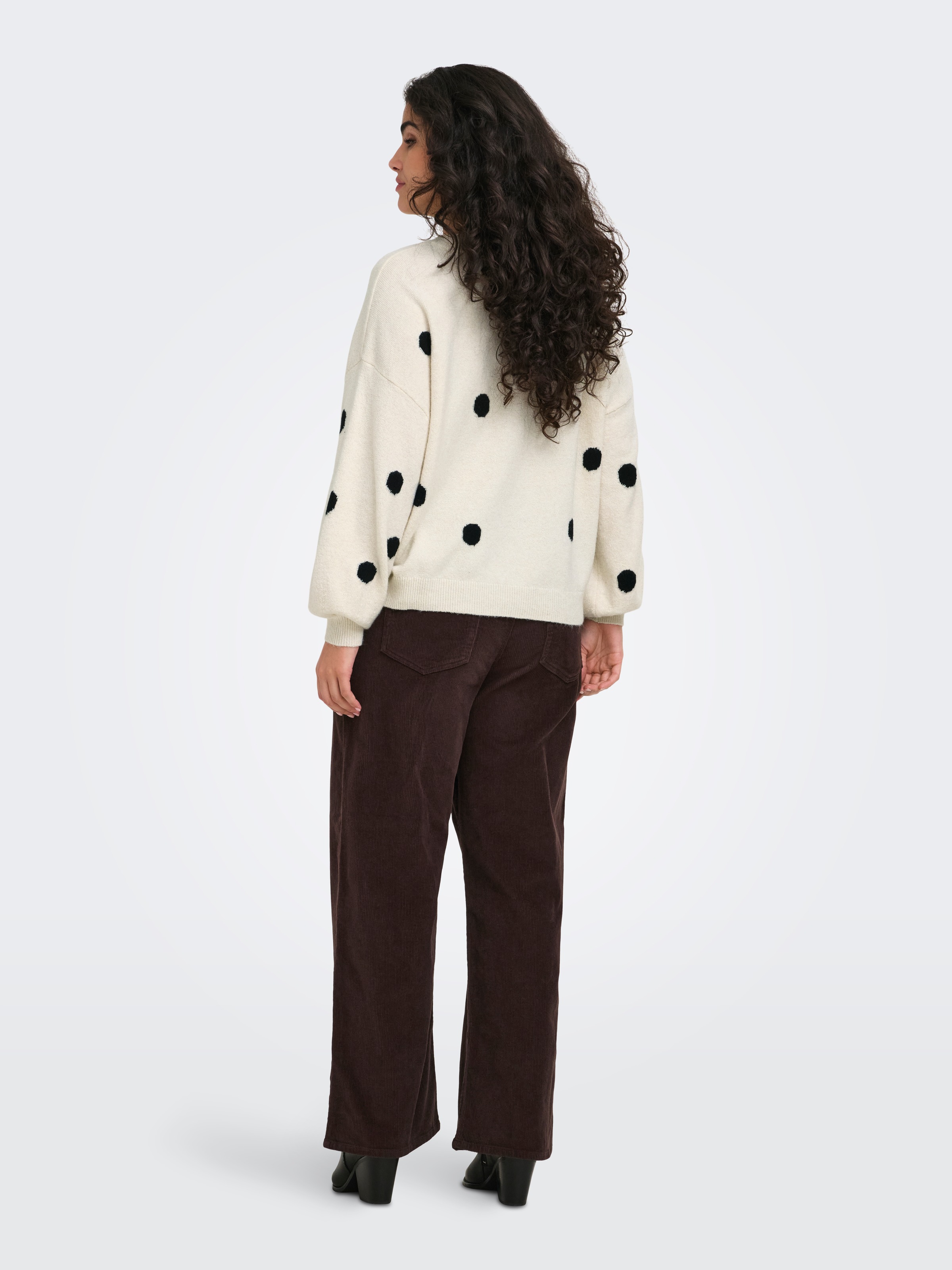 ONLY CARMAKOMA Pantalon en velours côtelé »CARHOPE GLOBAL EX HW WIDE CORD PNT NOOS«  mélange coton, taille haute