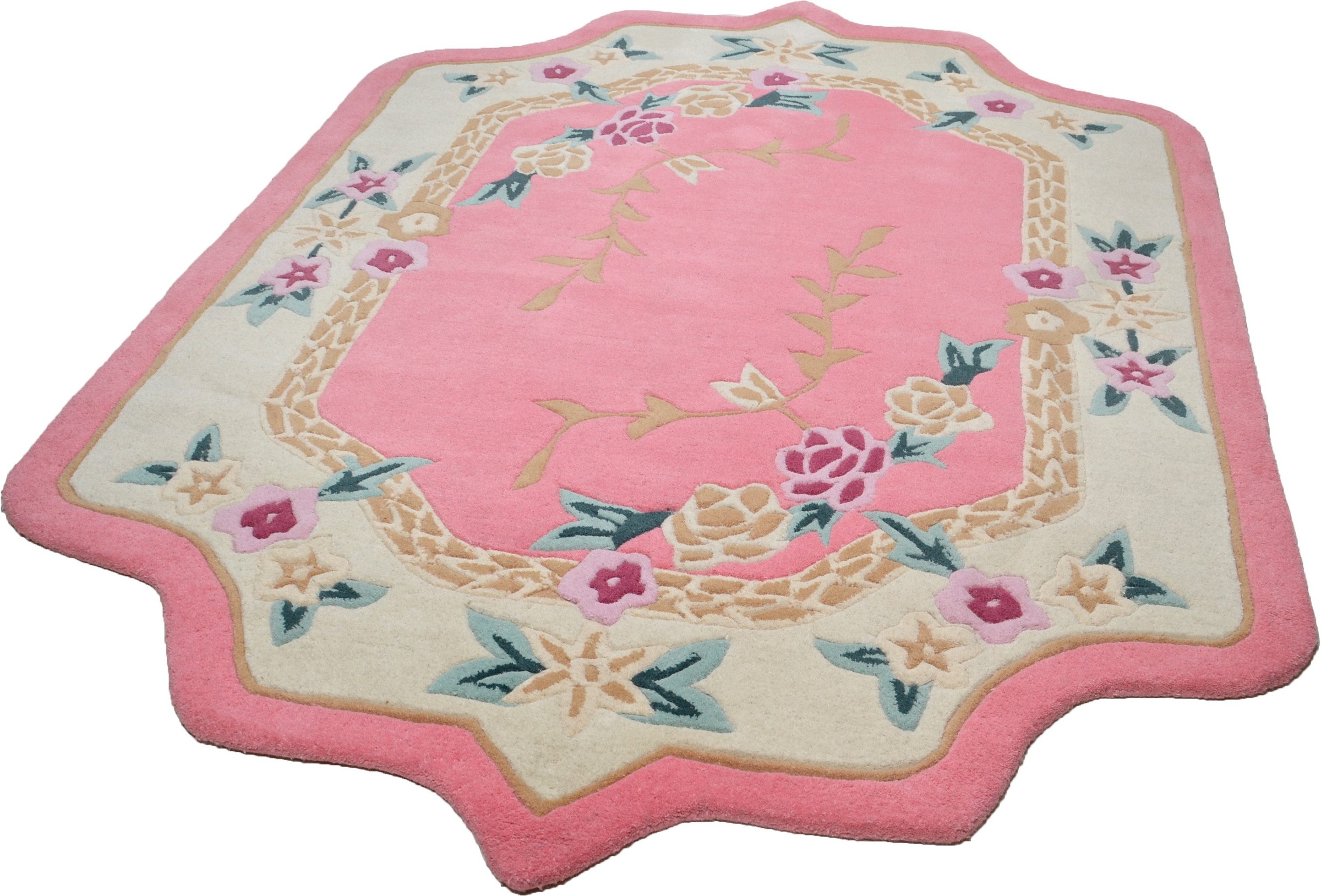 Image of THEKO Wollteppich »Lifou«, blumenförmig, 14 mm Höhe, reine Wolle, handgewebt, ideal im Wohnzimmer & Schlafzimmer bei Ackermann Versand Schweiz