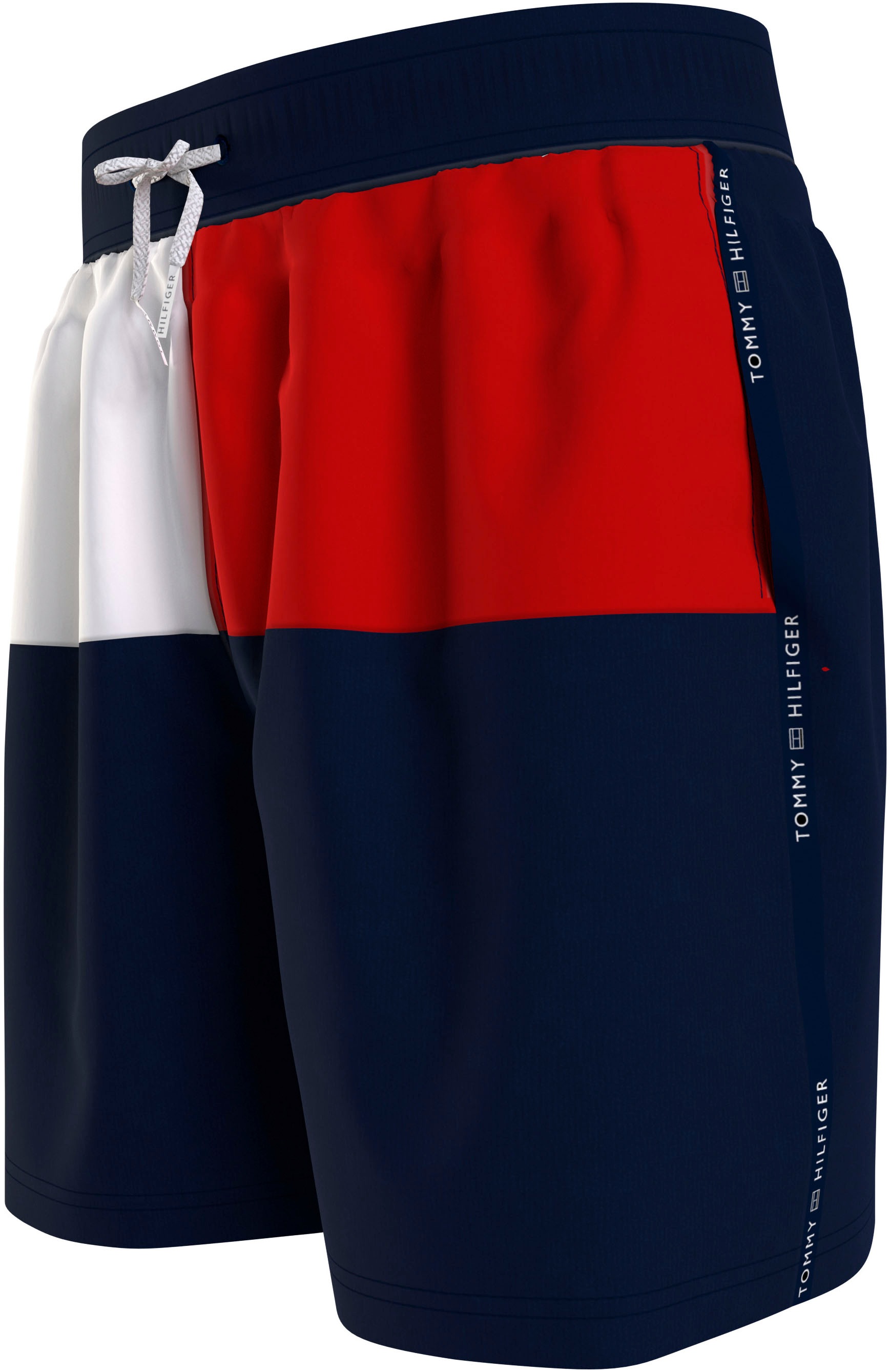 Tommy Hilfiger Swimwear Badeshorts »MEDIUM DRAWSTRING«, im Color Block-Design