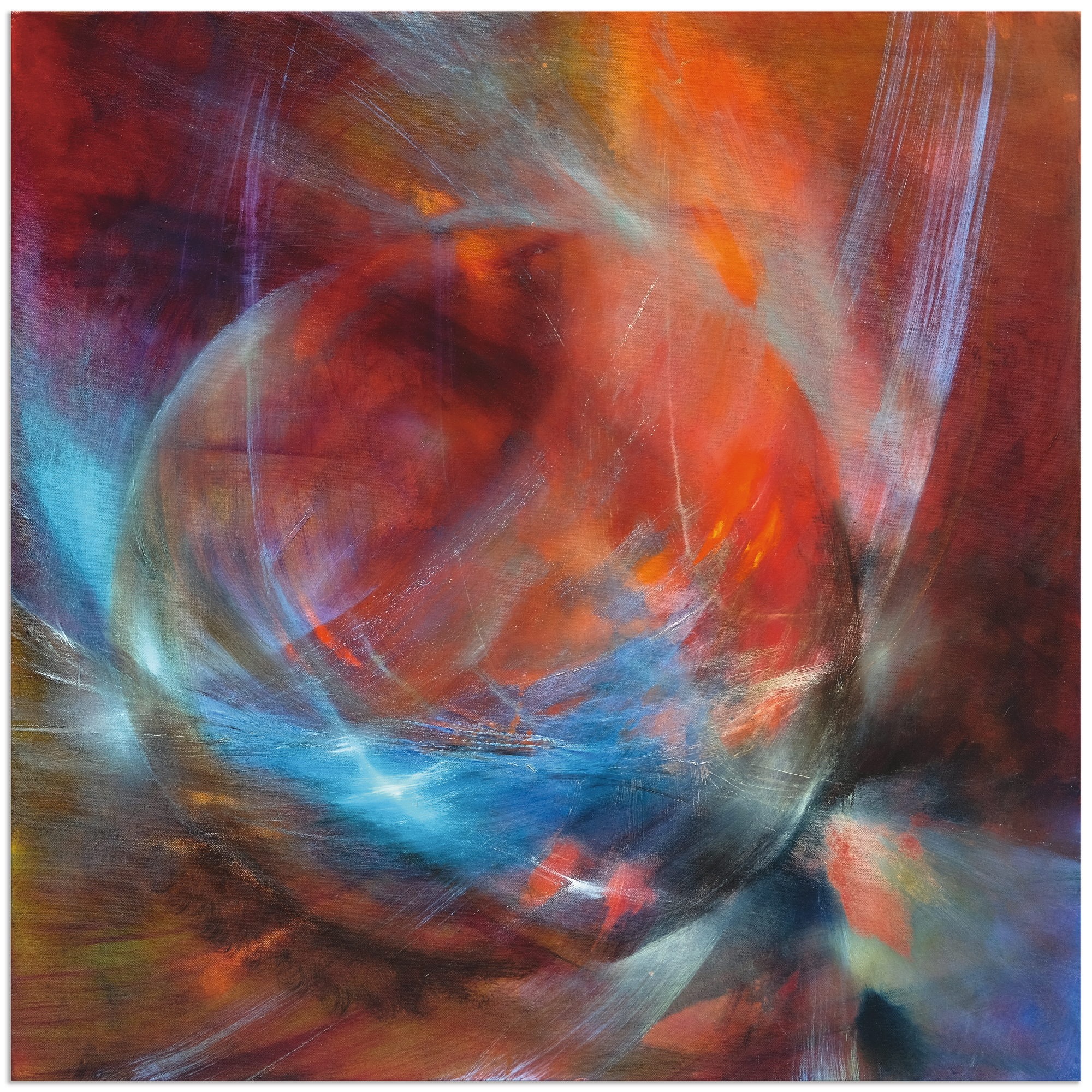 Image of Artland Wandbild »Murmel«, Muster, (1 St.), in vielen Grössen & Produktarten - Alubild / Outdoorbild für den Aussenbereich, Leinwandbild, Poster, Wandaufkleber / Wandtattoo auch für Badezimmer geeignet bei Ackermann Versand Schweiz