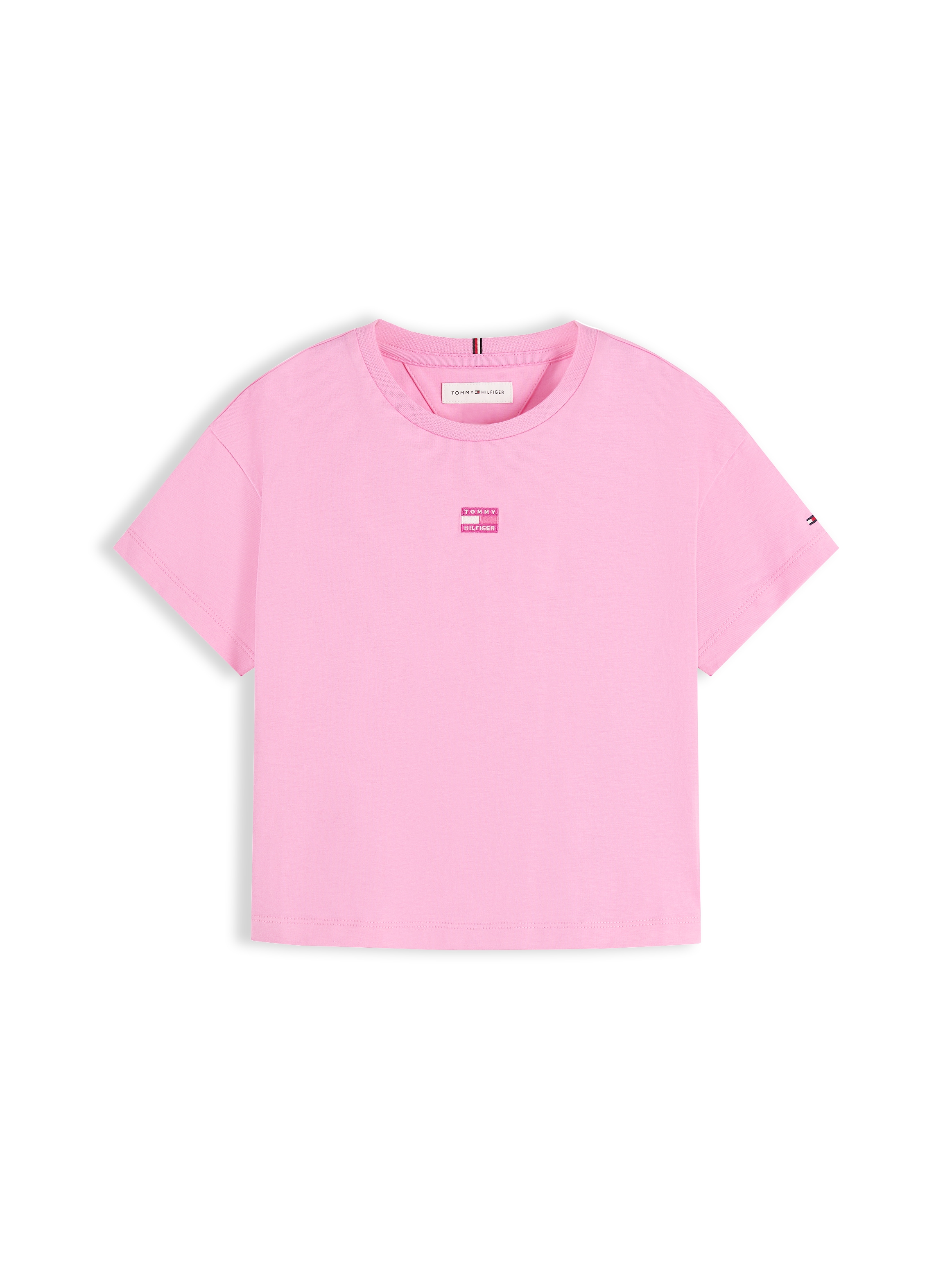 Tommy Hilfiger T-shirt Coupe régulière, col rond, coton pur, enfants jusqu’à 16 ans