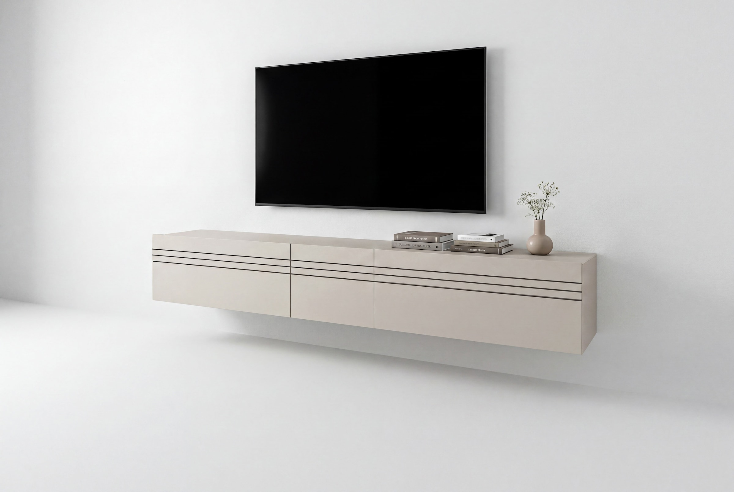 GOODproduct Table basse »SPIAGGIA, 3-teiliges Set, Breite 225cm, stehend & hängend montierbar« Meuble TV, armoire TV, meuble TV bas, meuble média