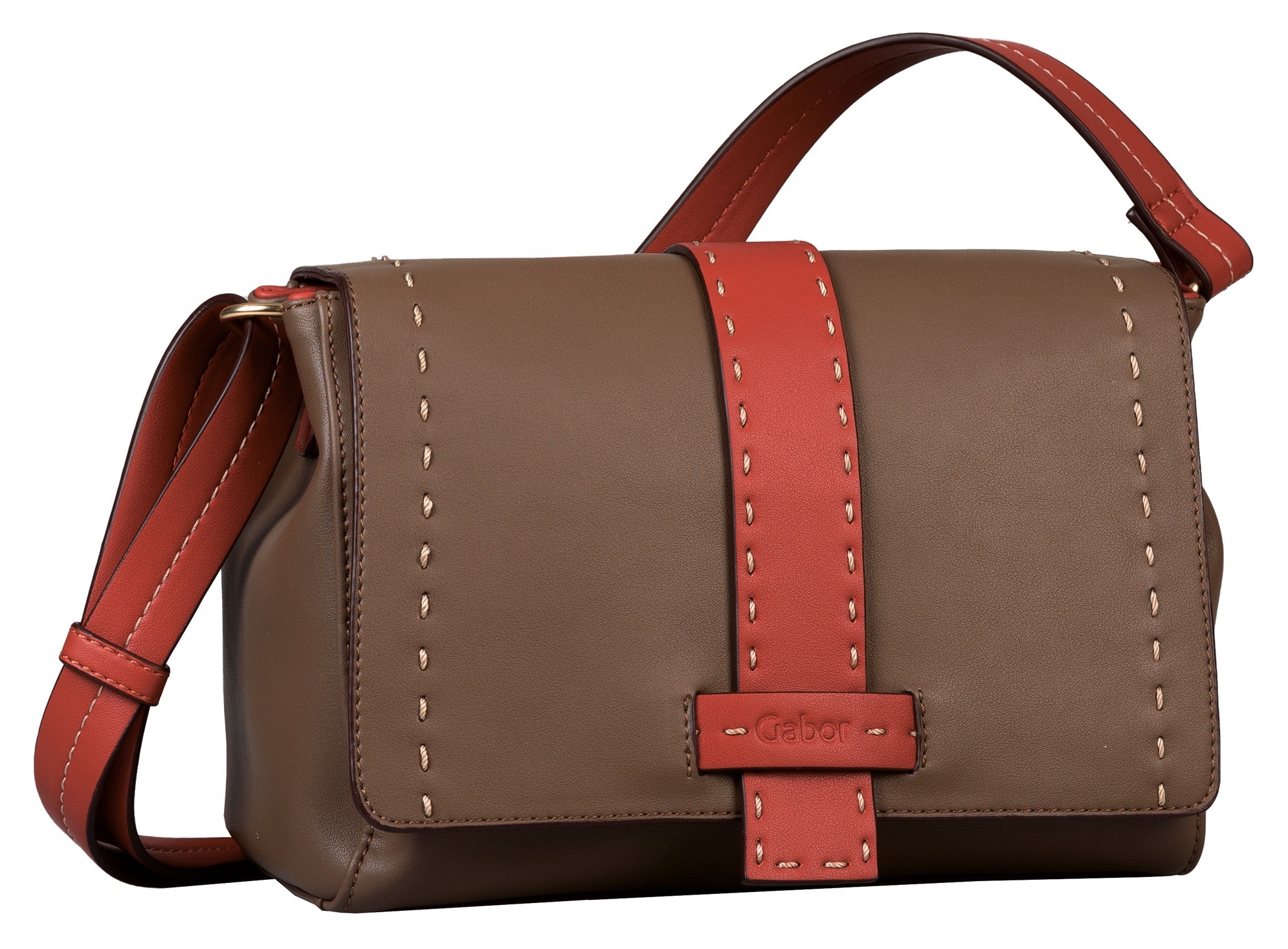 Image of Gabor Umhängetasche »ANNA Flap bag M no zip«, mit Ziernähte bei Ackermann Versand Schweiz