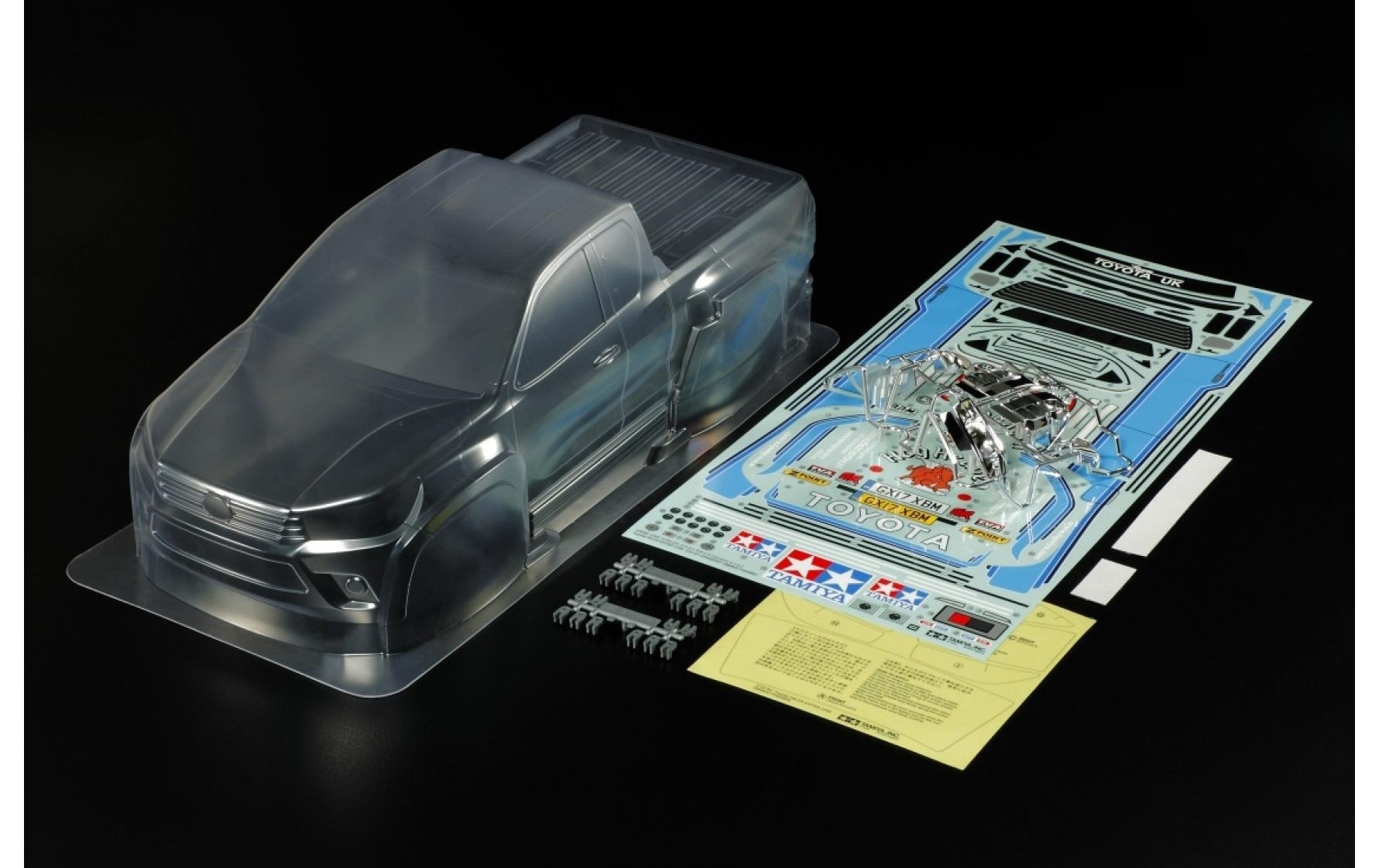 Tamiya Modellauto »Toyota Hilux Extra Cab CC-01«, 1:10, Unlackiert