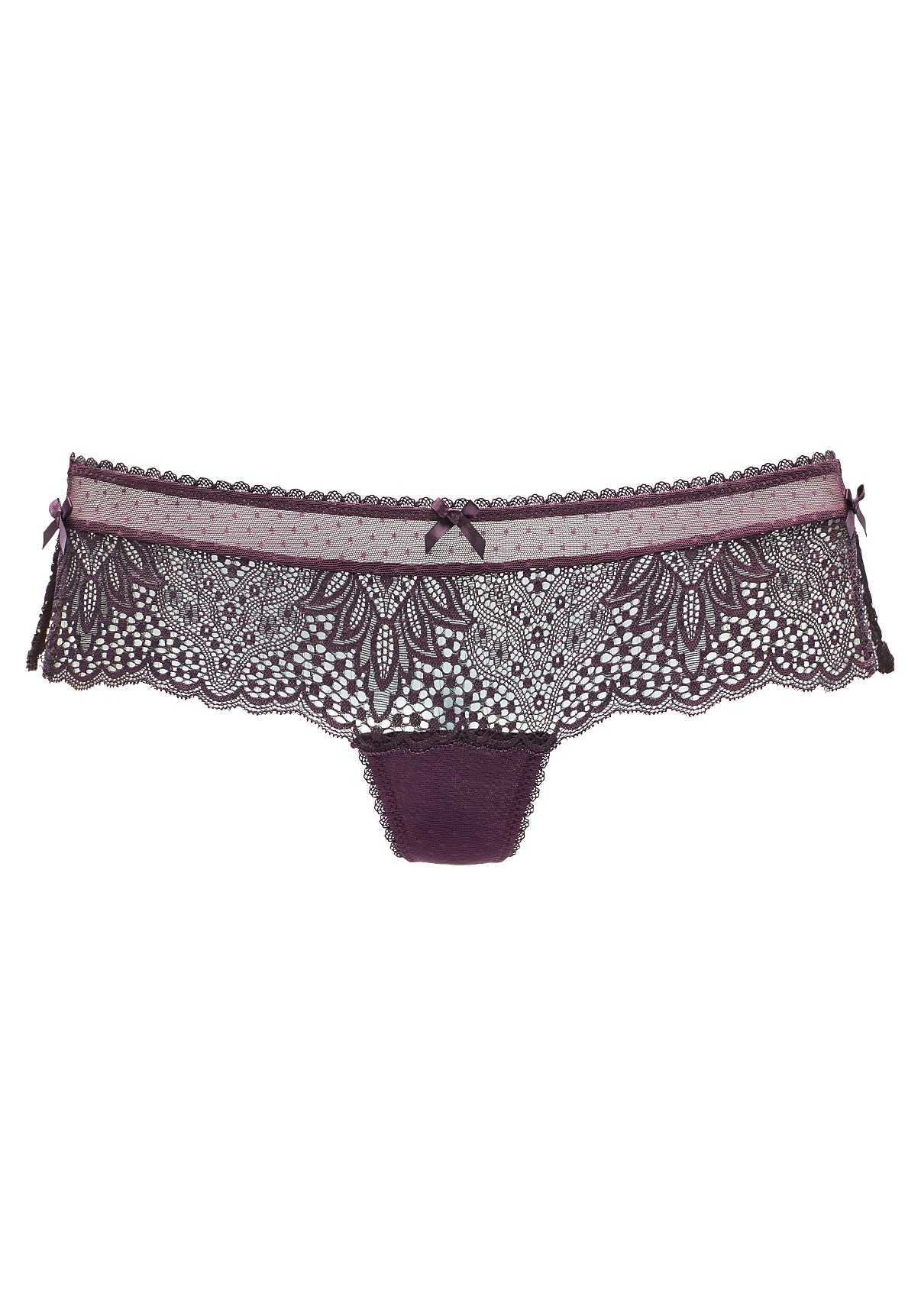 Vivance Stringpanty, aus extravaganter Spitze mit seitlichen Schlitzen