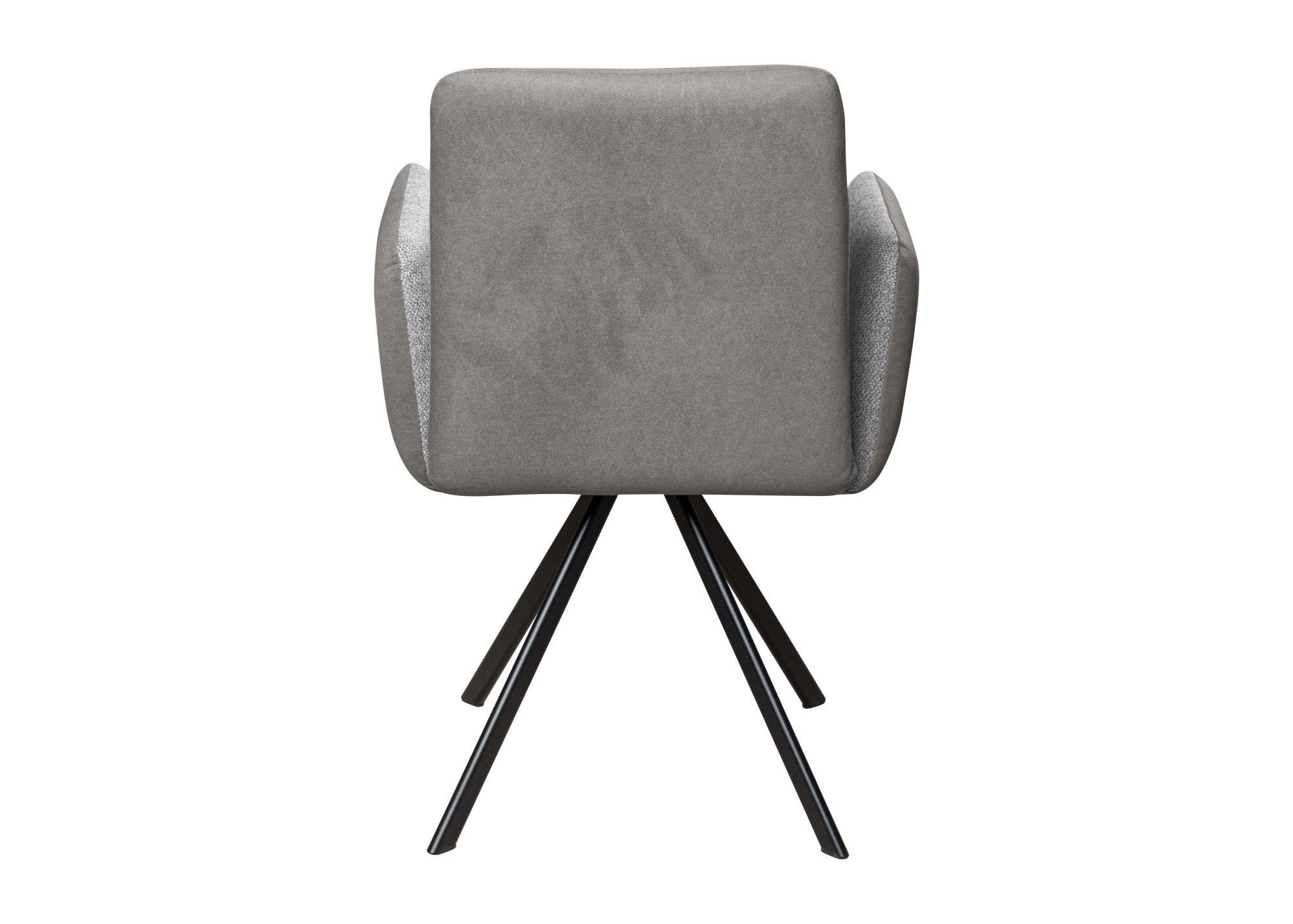 GOODproduct Armlehnstuhl »Gabi Polsterstuhl, Esszimmerstuhl, Küchenstuhl, 4-Fussstuhl« () Gestell aus matt-schwarzem Flachmetall, stabil, 2-Stoff-Design