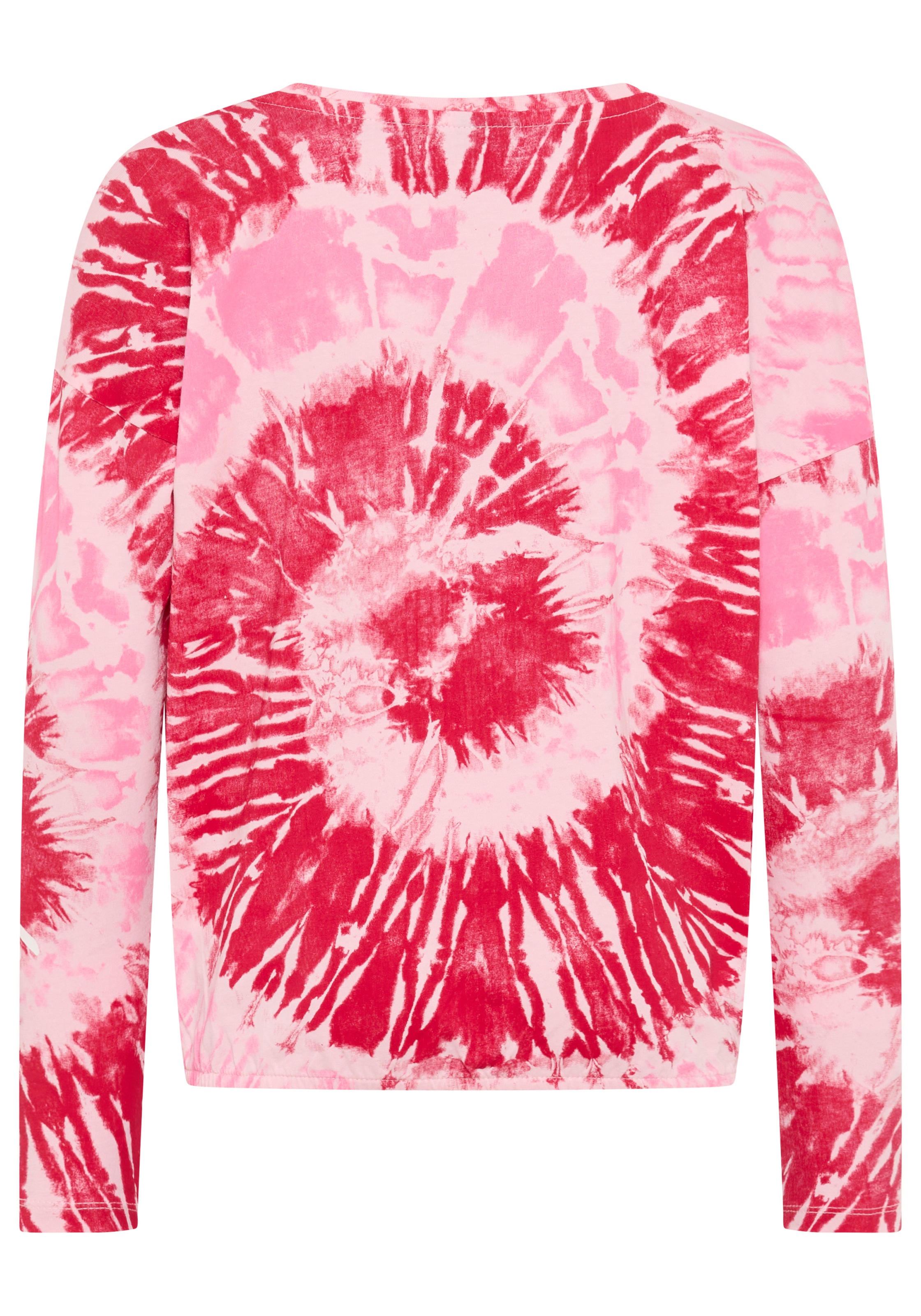 KIDSWORLD Fledermausshirt »Batik-Optik Shirt« Langarm,  mit Gummizug am Saum,  stylischer Aufdruck