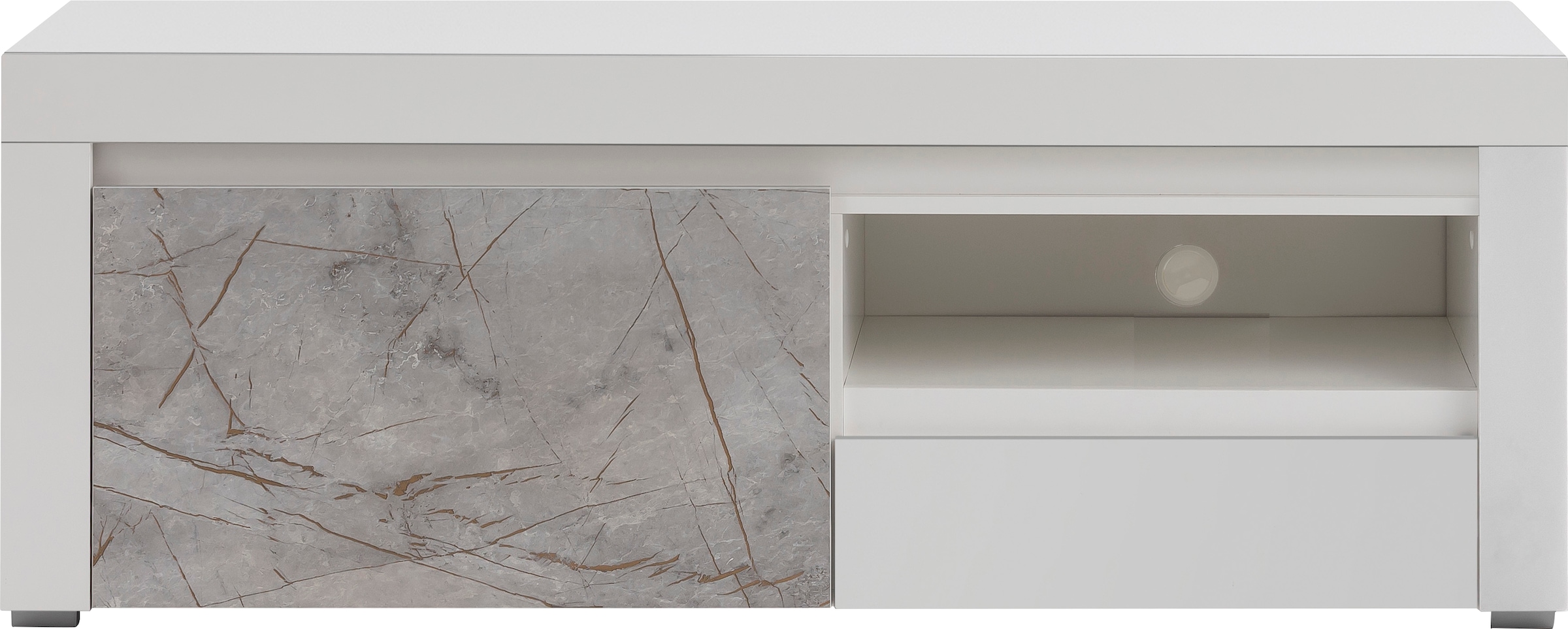 Home affaire Lowboard »Stone Marble«, mit einem edlen Marmor-Optik Dekor,  Breite 140 cm versandkostenfrei auf