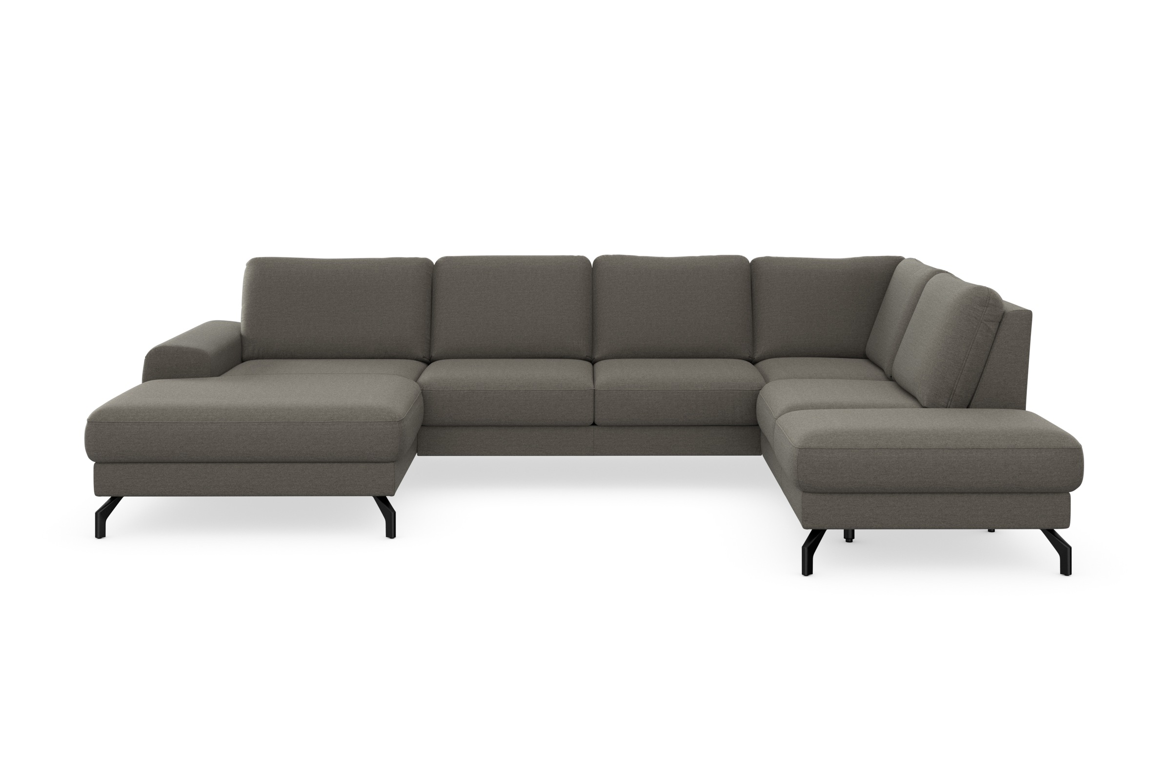 sit&more Wohnlandschaft »Cinturo U-Form« inklusive Sitztiefenverstellung und Federkern, Sitzhöhe 45 cm